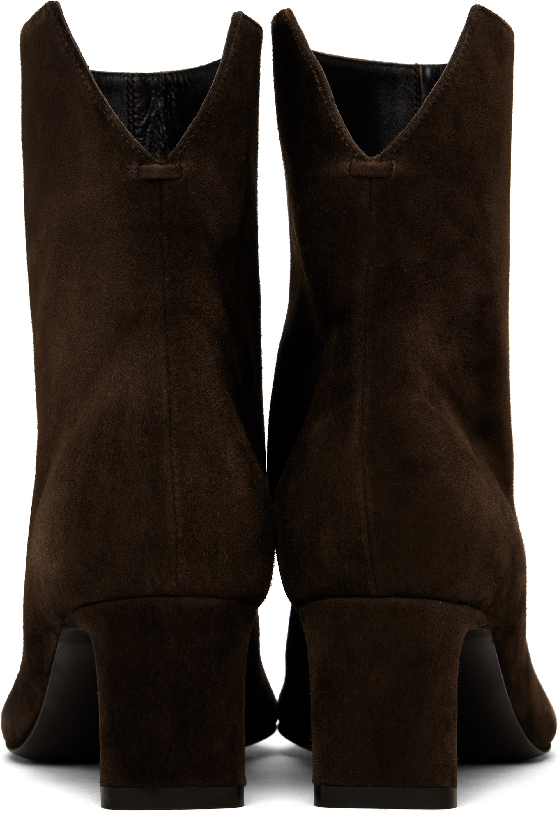 KHAITE - Bottines Ona brunes