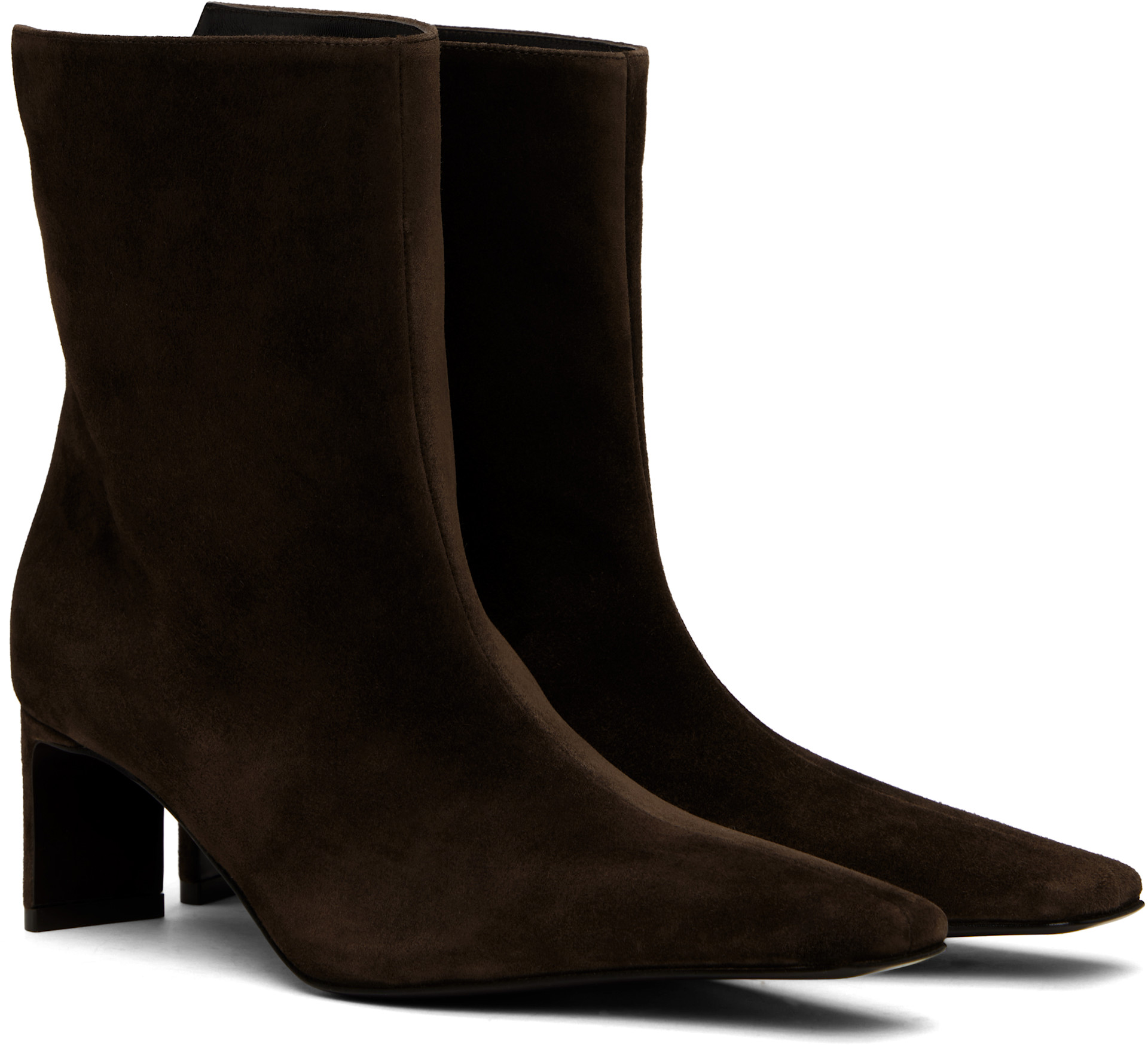 KHAITE - Bottines Ona brunes
