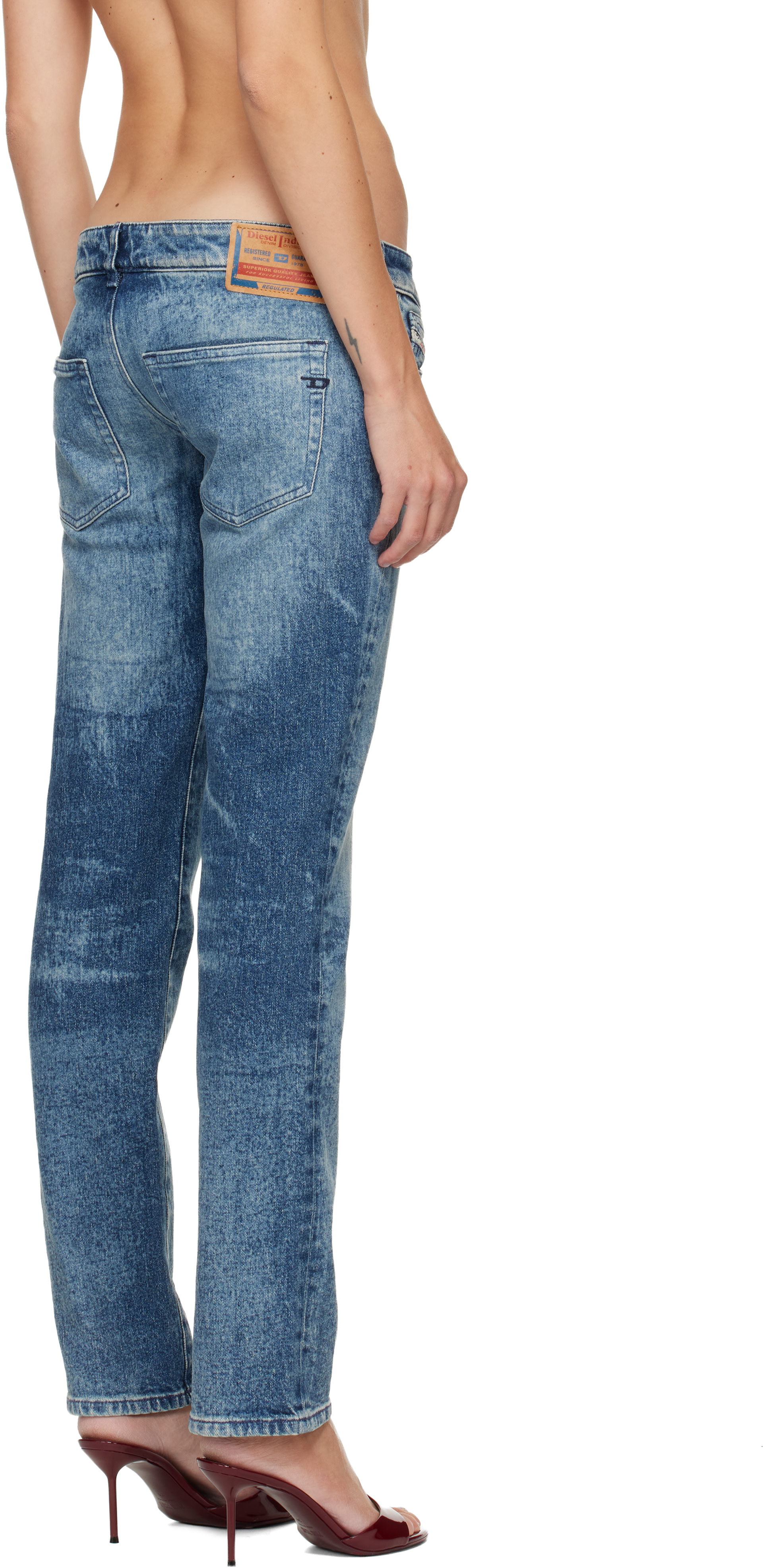 Diesel - Jean Waisty bleu