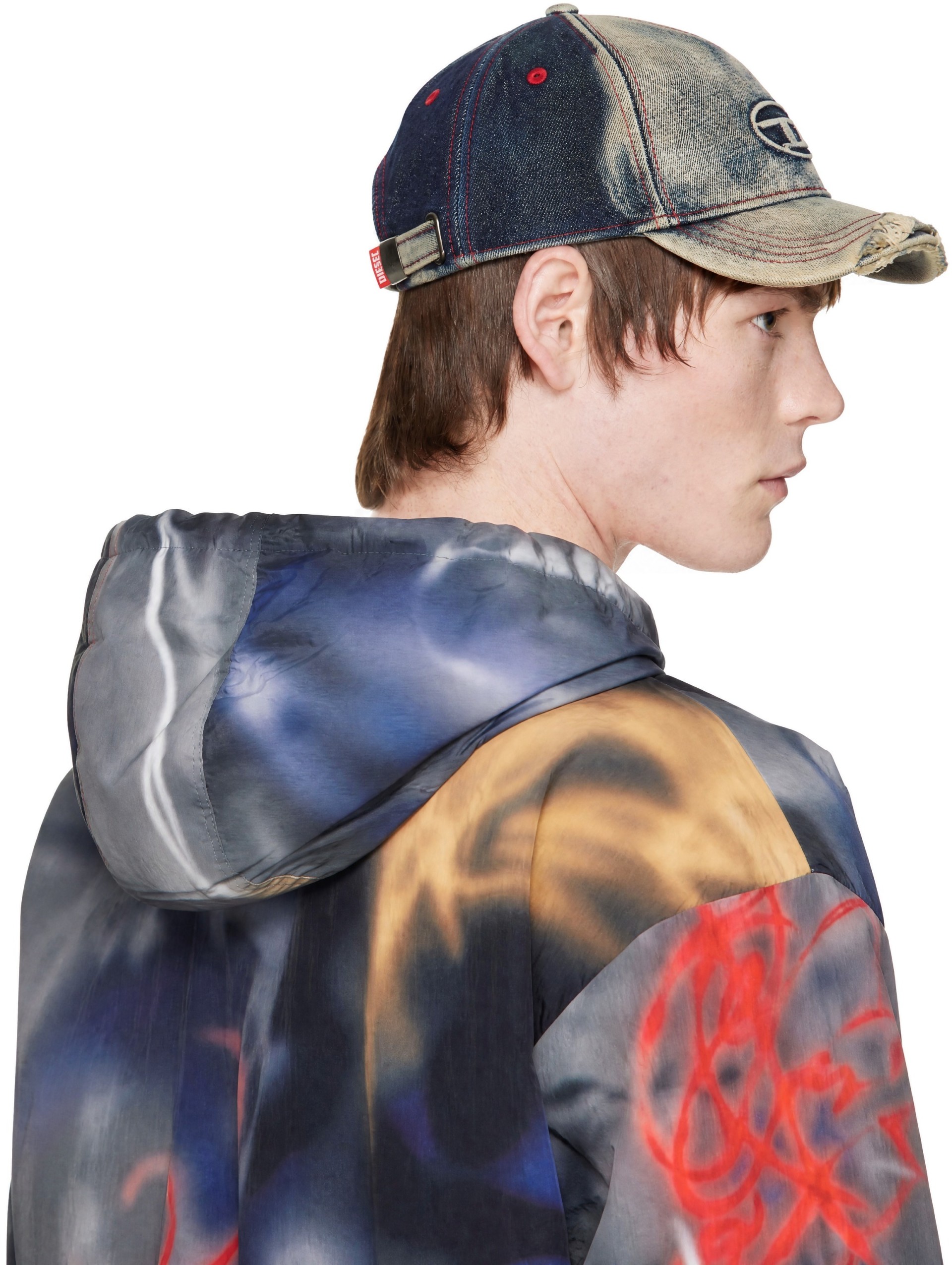 Diesel - Blue Treated Denim Baseball Cap