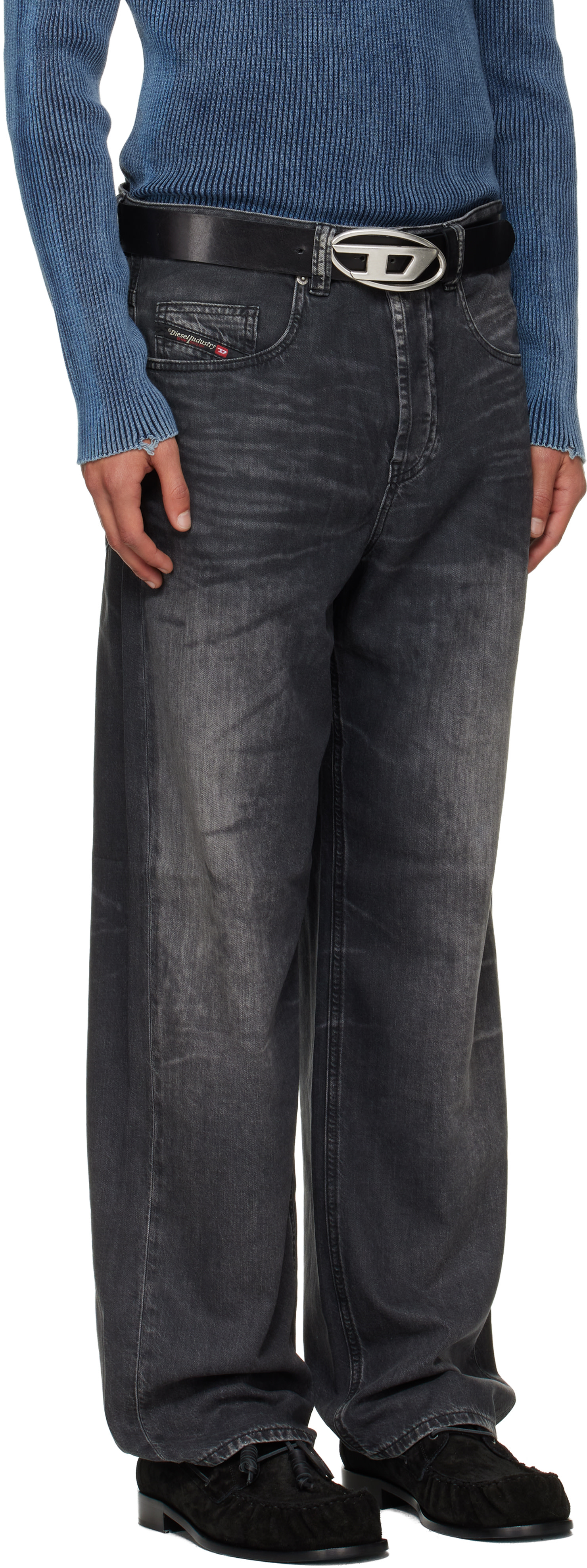 Diesel: Black Relaxed 2001 D-Macro-S5 Jeans | SSENSE Puerto Rico