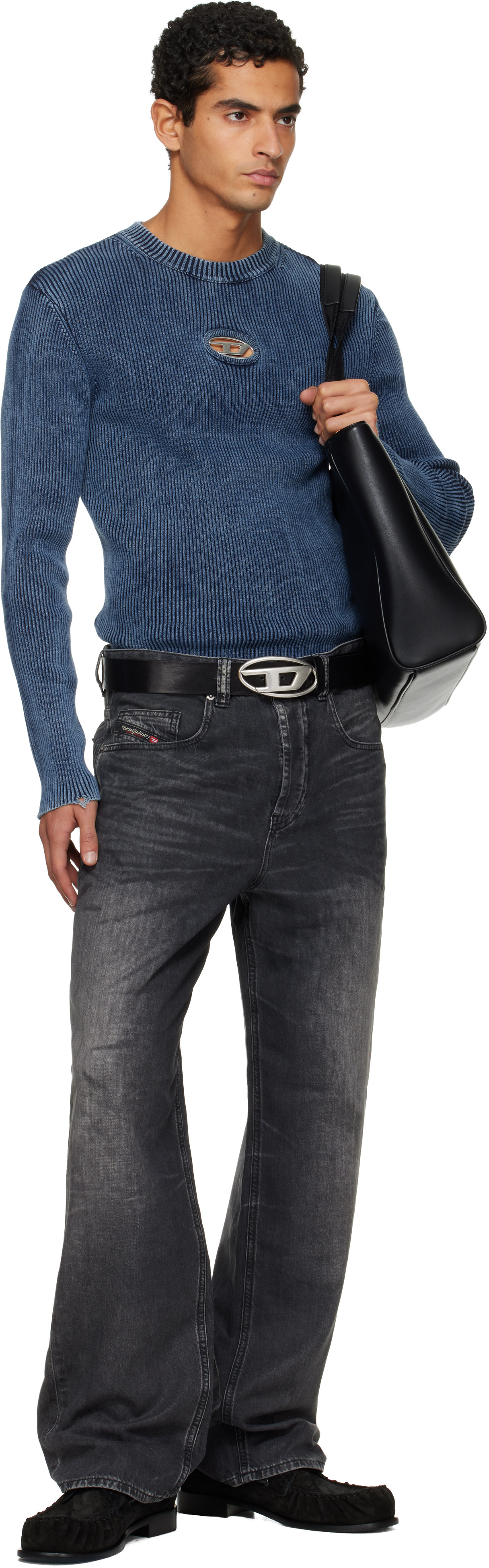 Diesel: Black Relaxed 2001 D-Macro-S5 Jeans | SSENSE Canada