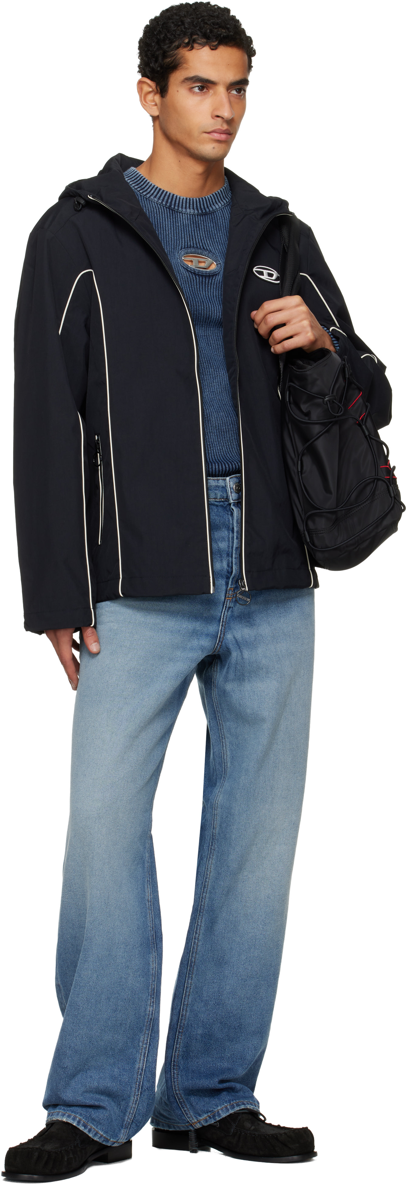 Diesel: Blue Relaxed 2001 D-Macro Jeans | SSENSE Canada