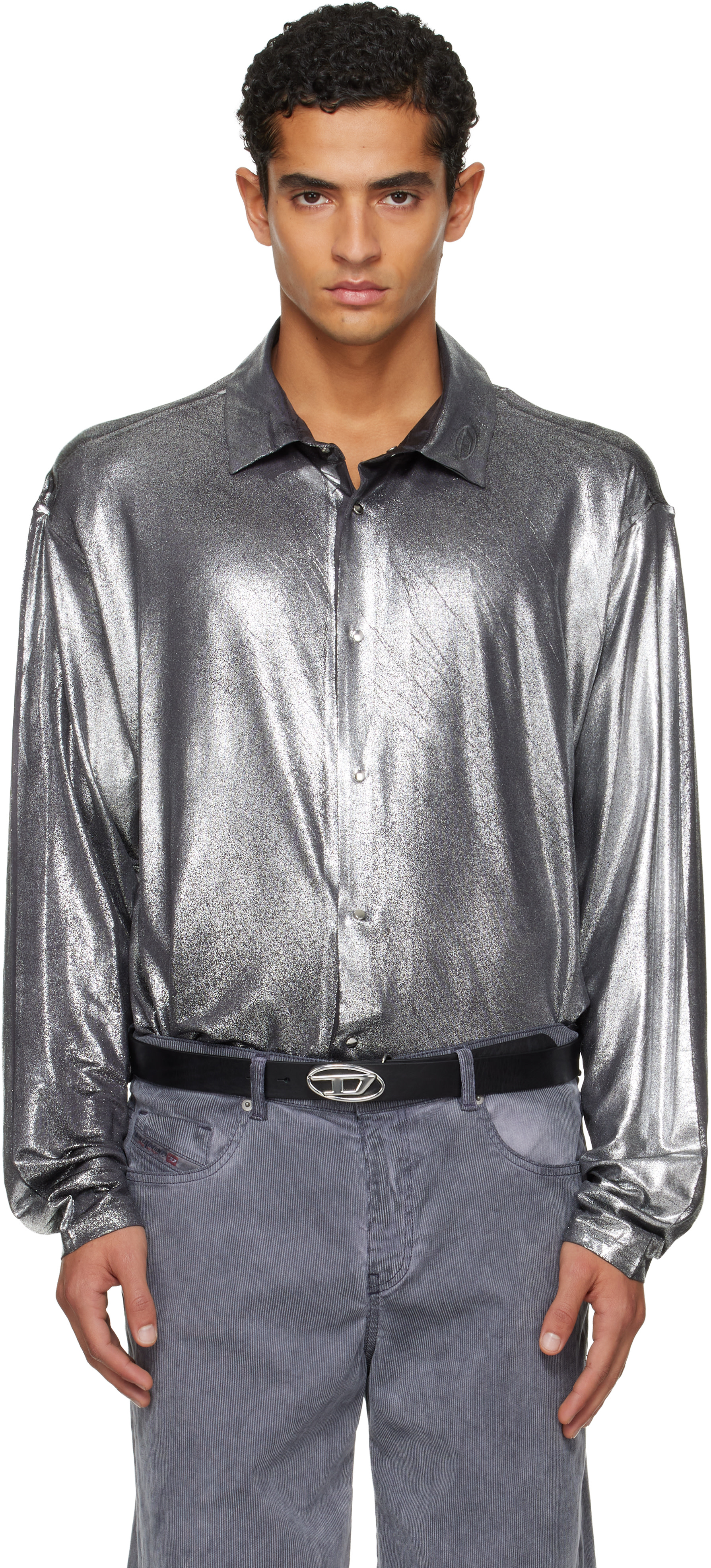 knee length dresses for ladies Men's Dress Shirt Long Sleeve 4-Way Stretch Wrinkle Free Grey Formal Shirt M