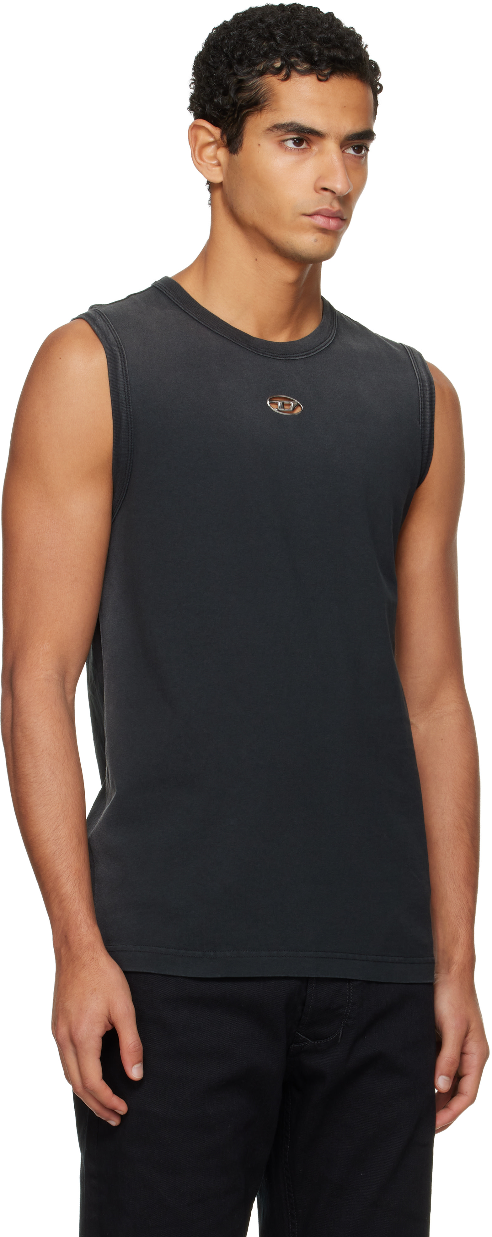 Diesel クロスストラップ タンクトップ S グレー 新品未使用 タグ付き Diesel: グレー T-Brico-New タンクトップ | SSENSE 日本