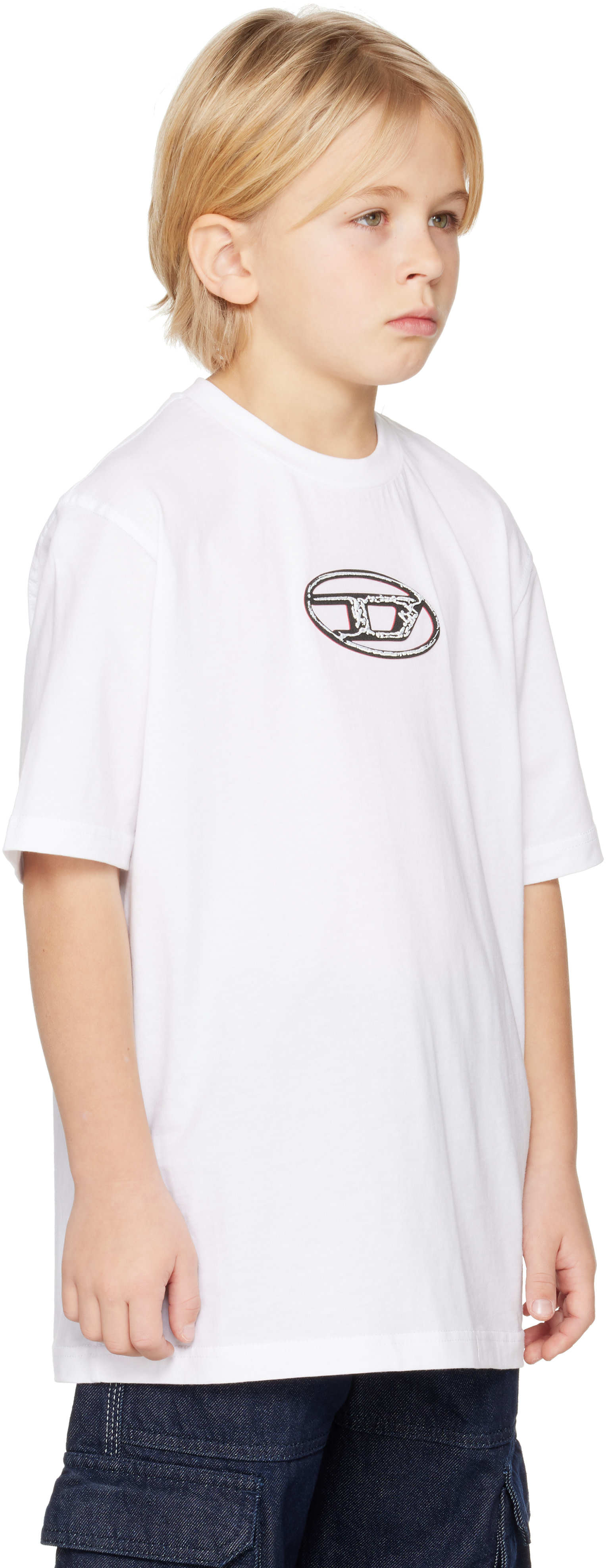 Diesel: キッズ｜ホワイト Treden Over Tシャツ | SSENSE 日本