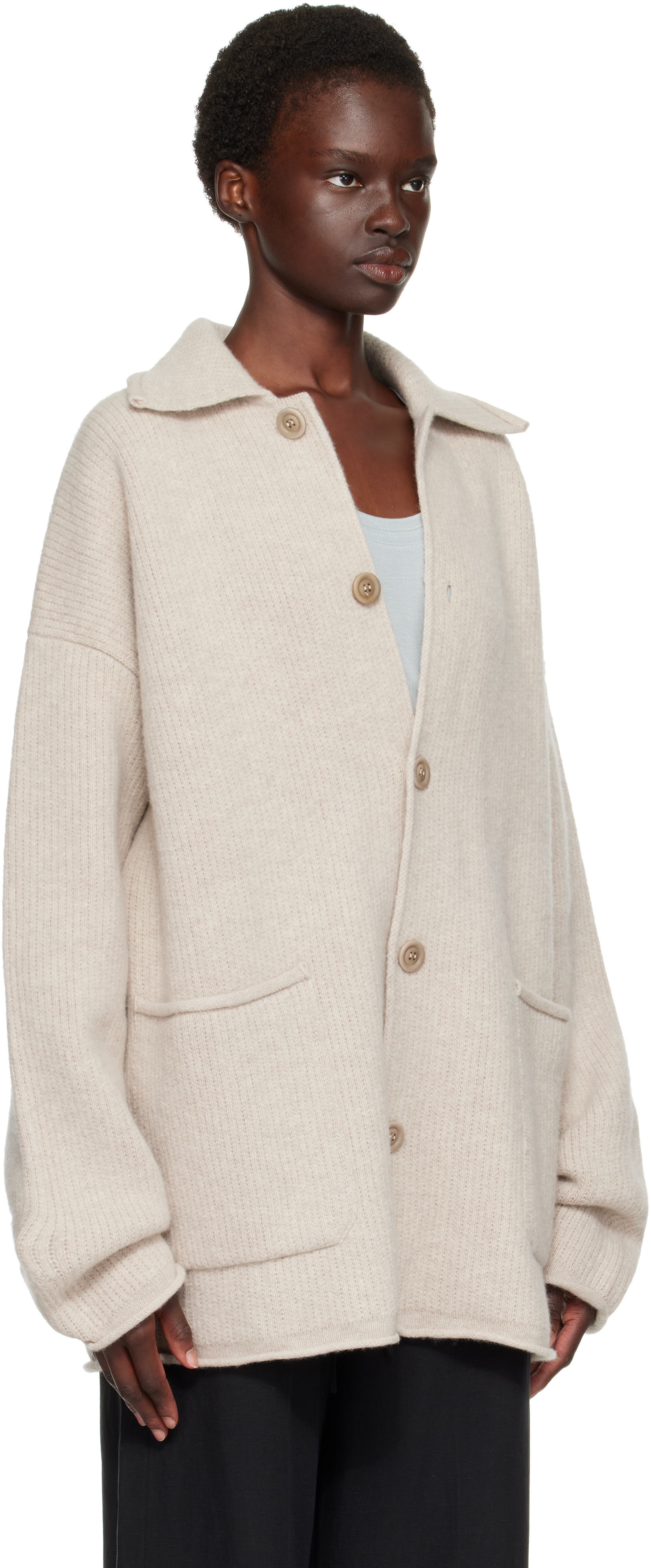 CASEY CASEY - Cardigan Rove gris