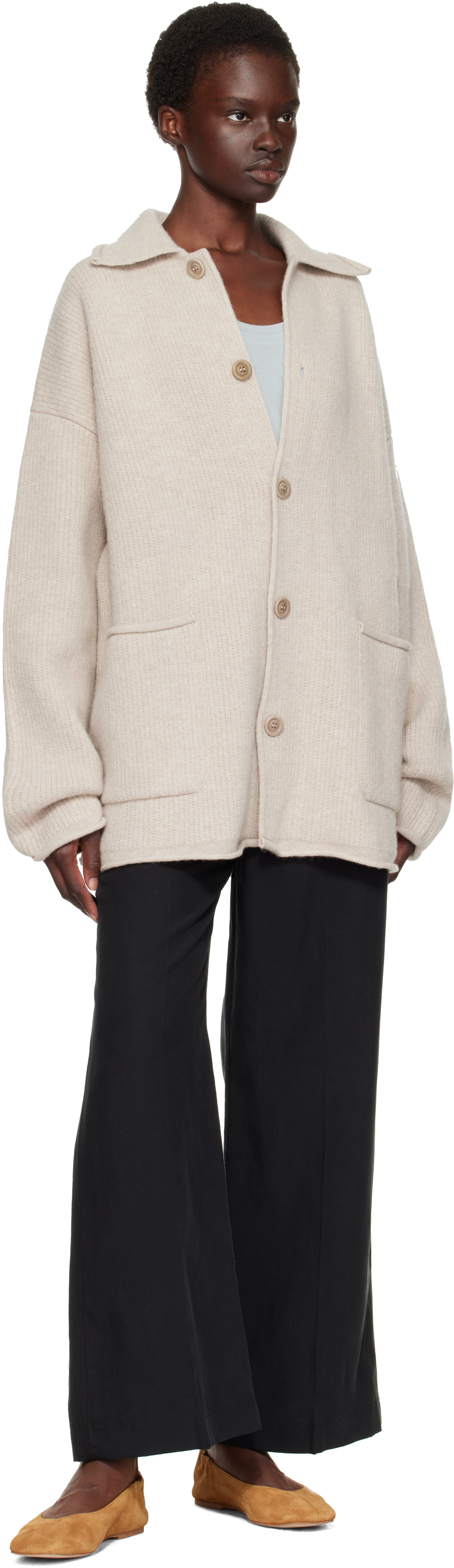 CASEY CASEY - Cardigan Rove gris