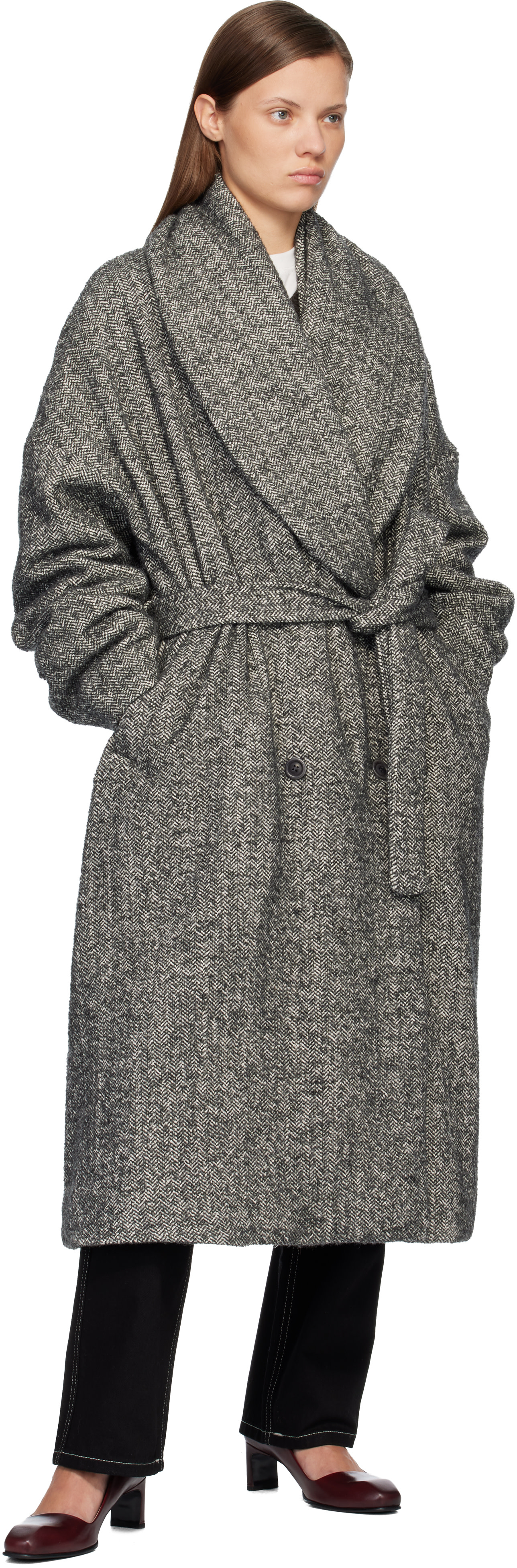 CASEY CASEY - Manteau Great gris