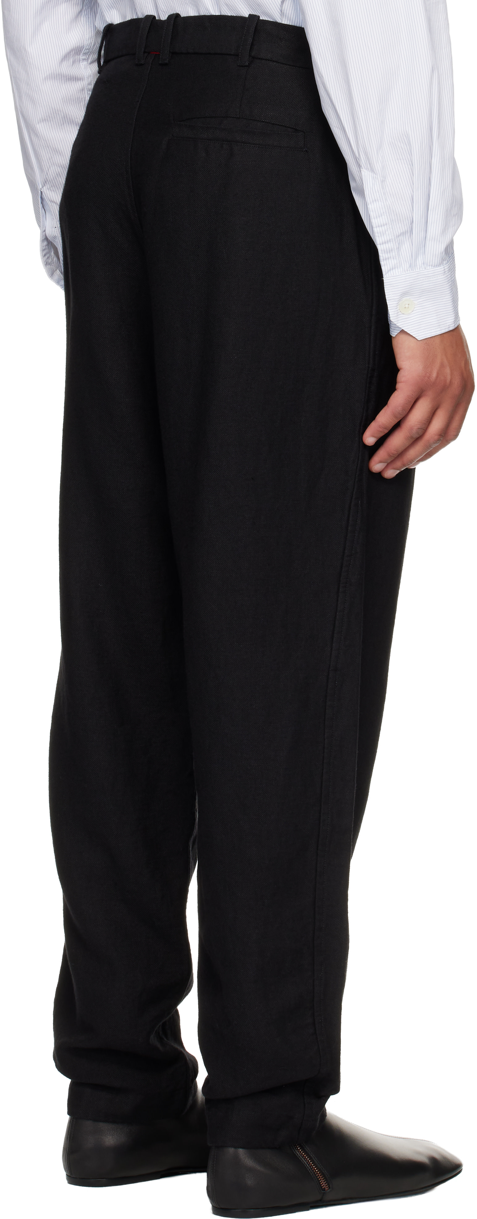 CASEY CASEY - Pantalon Hiroshi noir
