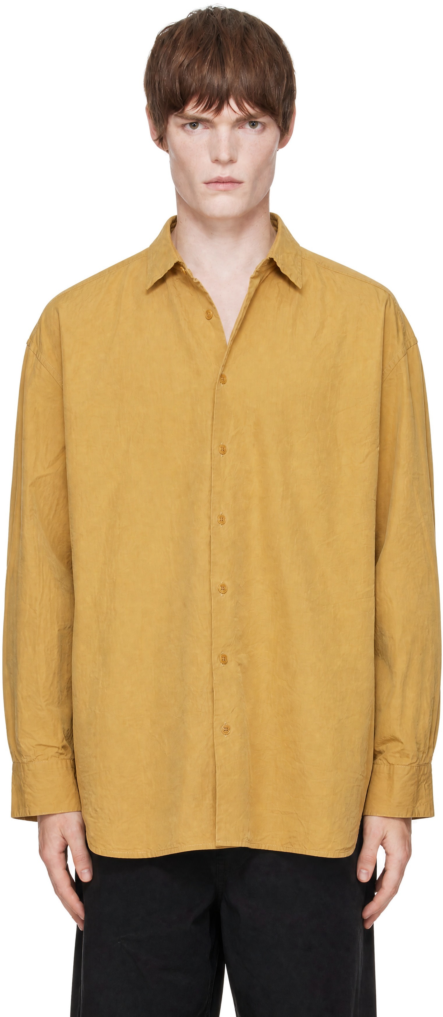 CASEY CASEY - Yellow Hamnet Paper Cot Shirt