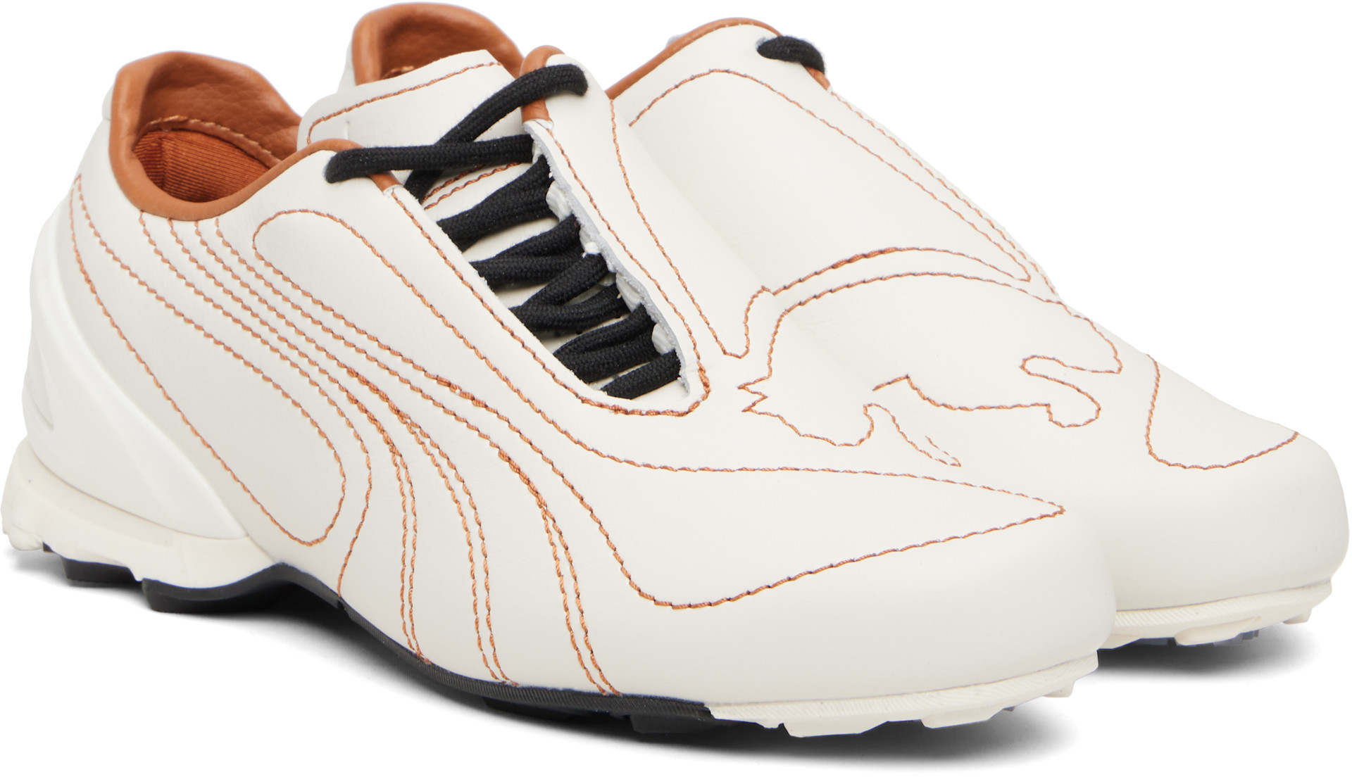 PUMA - SSENSE限定 ホワイト V-S1 レザースニーカー