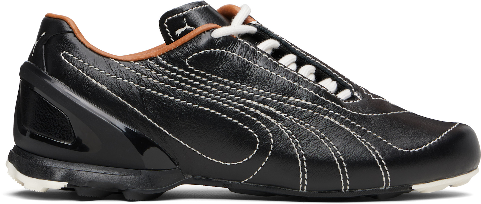 PUMA: SSENSE限定 ブラック V-S1 レザースニーカー | SSENSE 日本