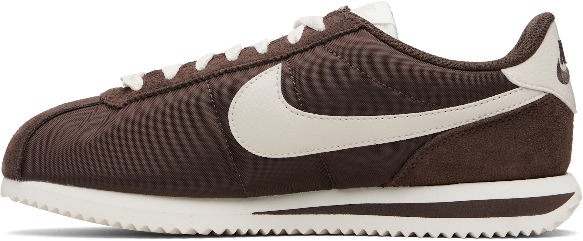 Nike - Baskets Cortez brunes en canevas