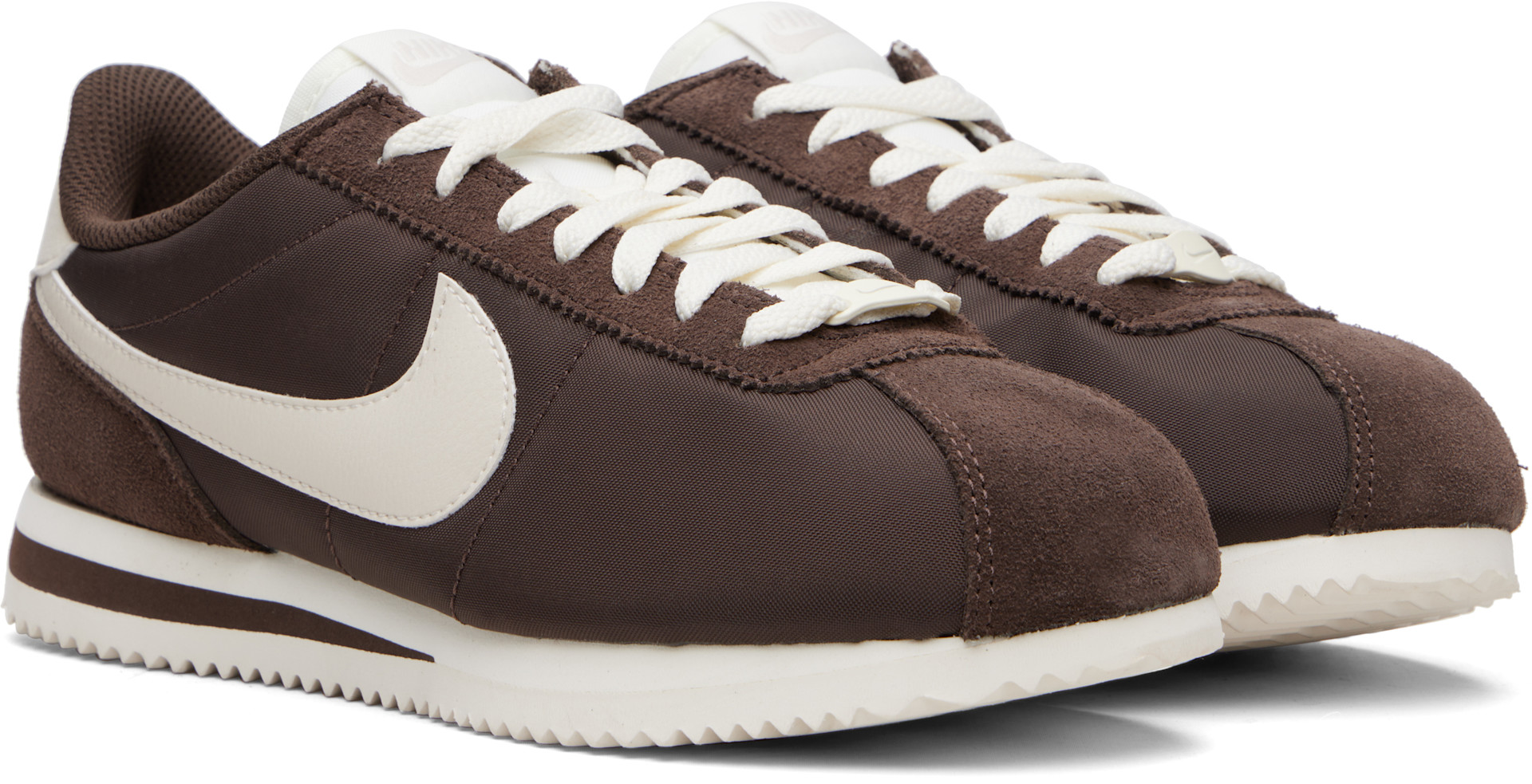 Nike - Baskets Cortez brunes en canevas
