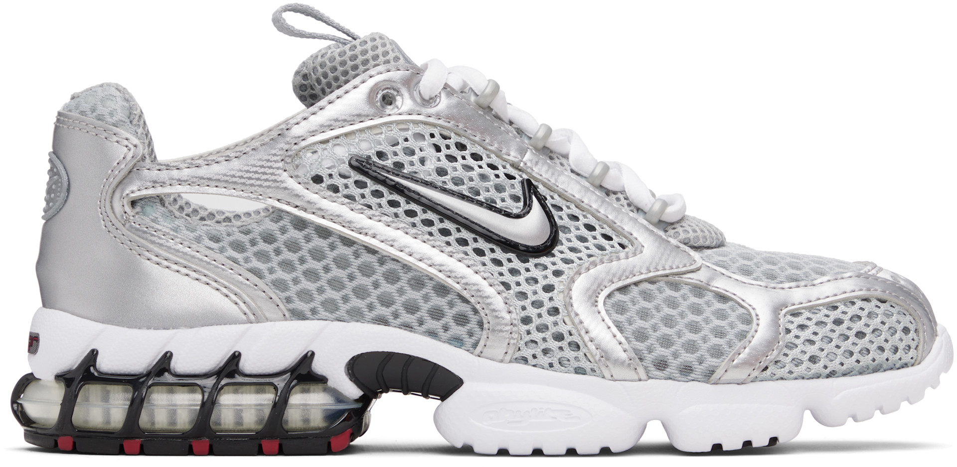 Nike - Baskets Air Zoom Spiridon Cage 2 argentées
