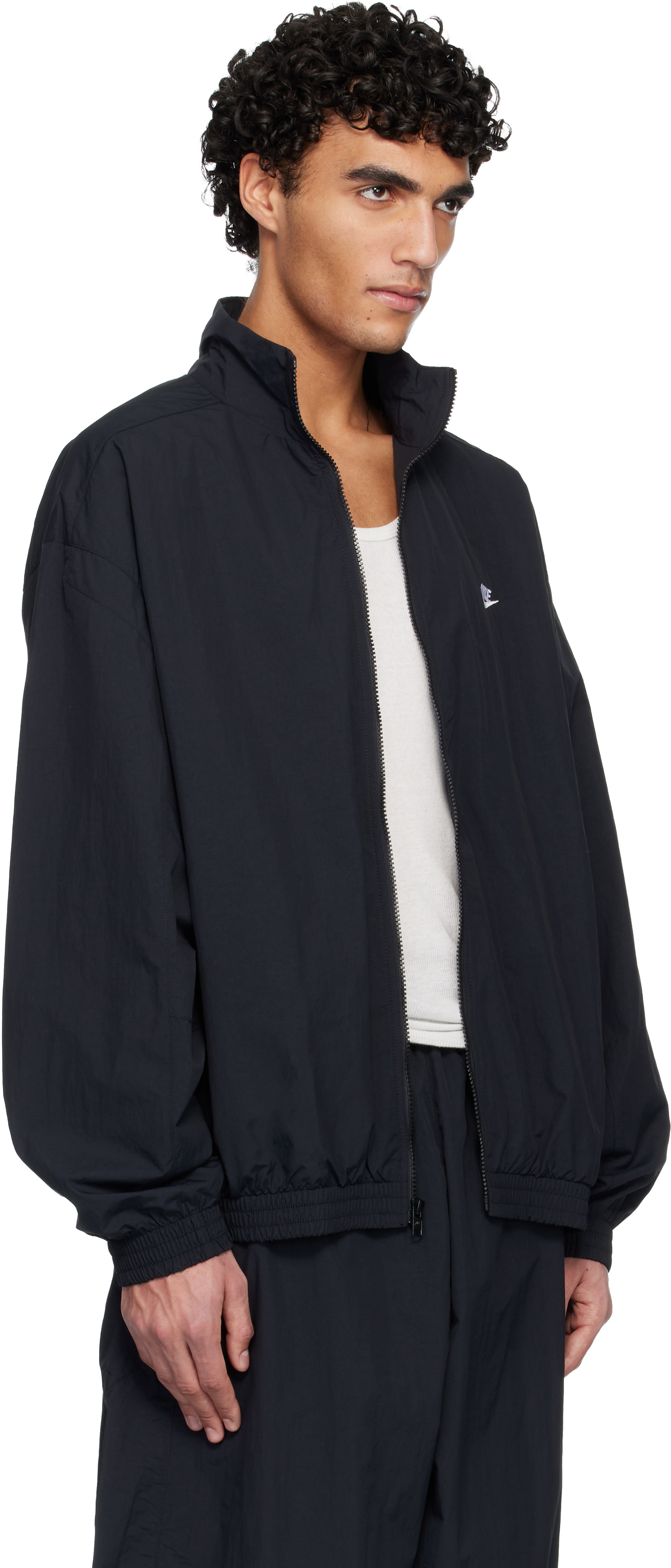 Nike: ブラック Nike Club Oversized Woven トラックジャケット