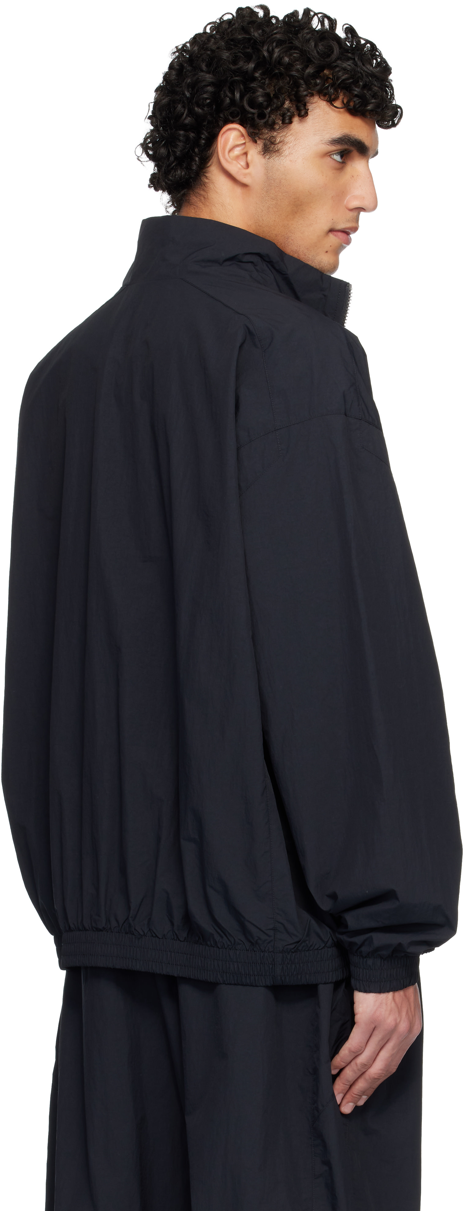 Nike: ブラック Nike Club Oversized Woven トラックジャケット 