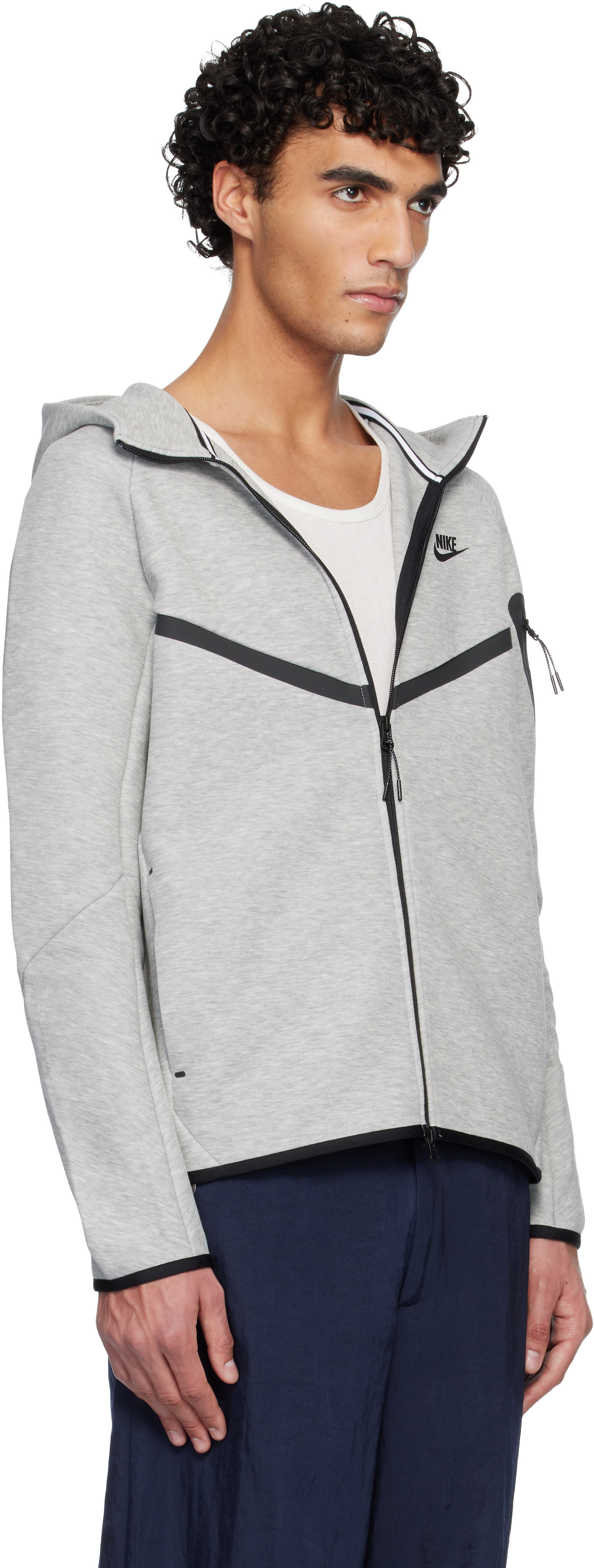 Nike: グレー Nike Tech Fleece Windrunner フルジップ ジャケット 