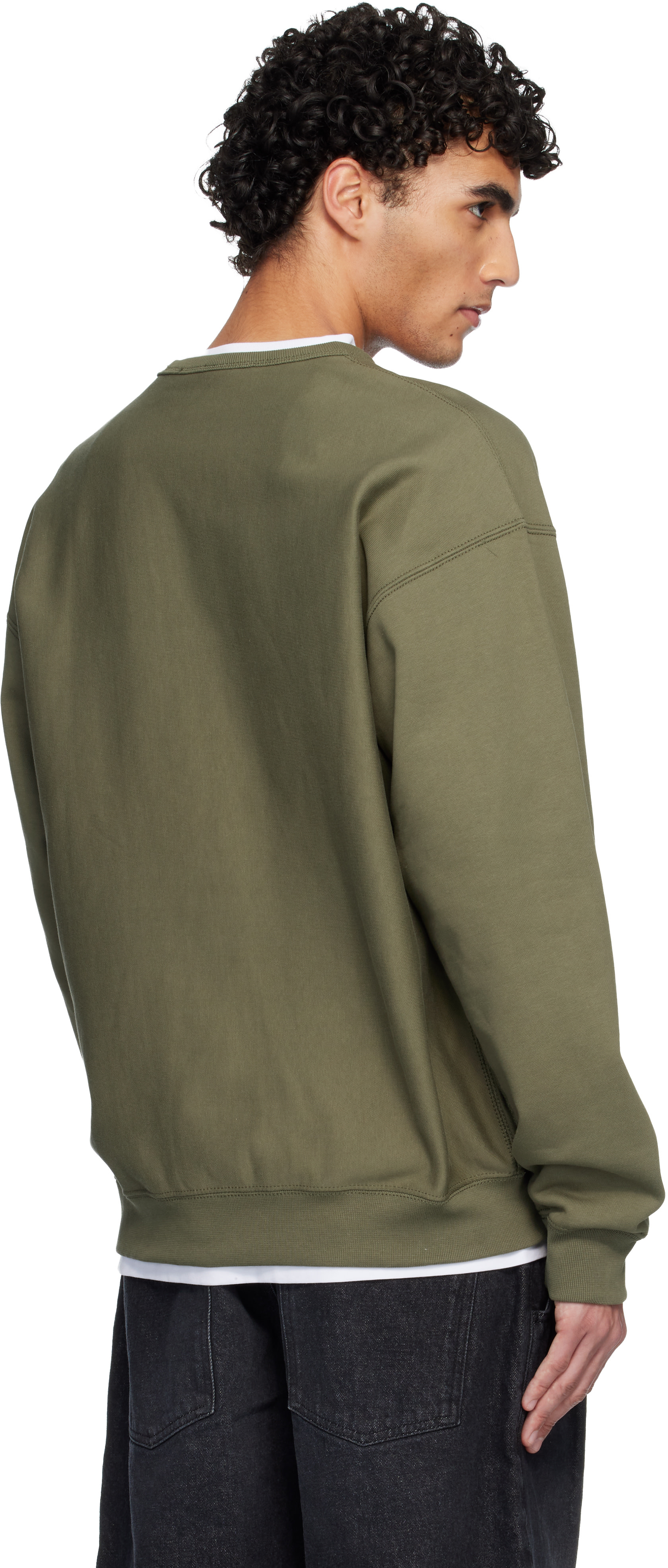 Nike - Pull molletonné vert à 'Swoosh'
