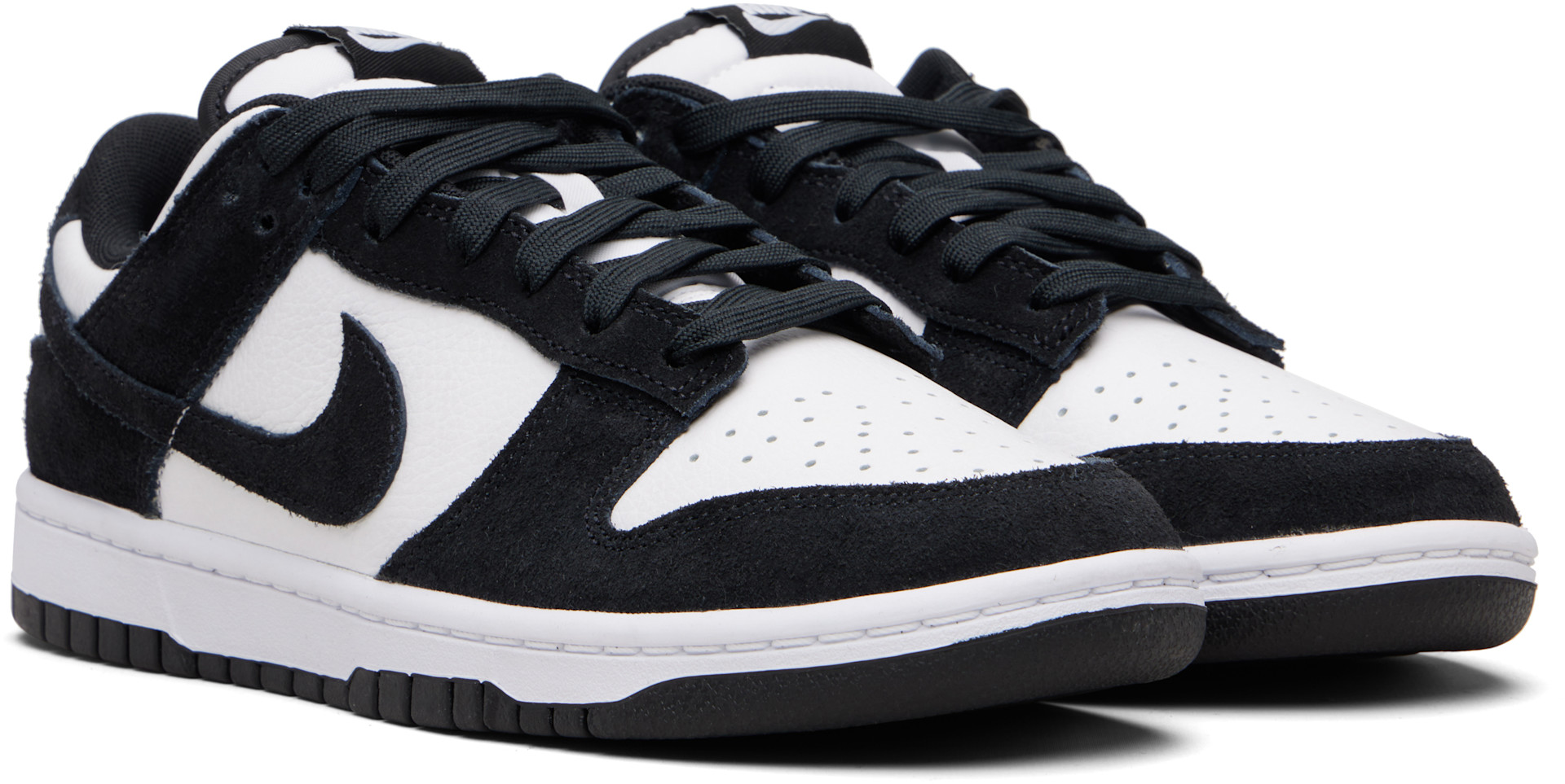 Nike: ブラック＆ホワイト Dunk Low Retro SE スニーカー | SSENSE 日本