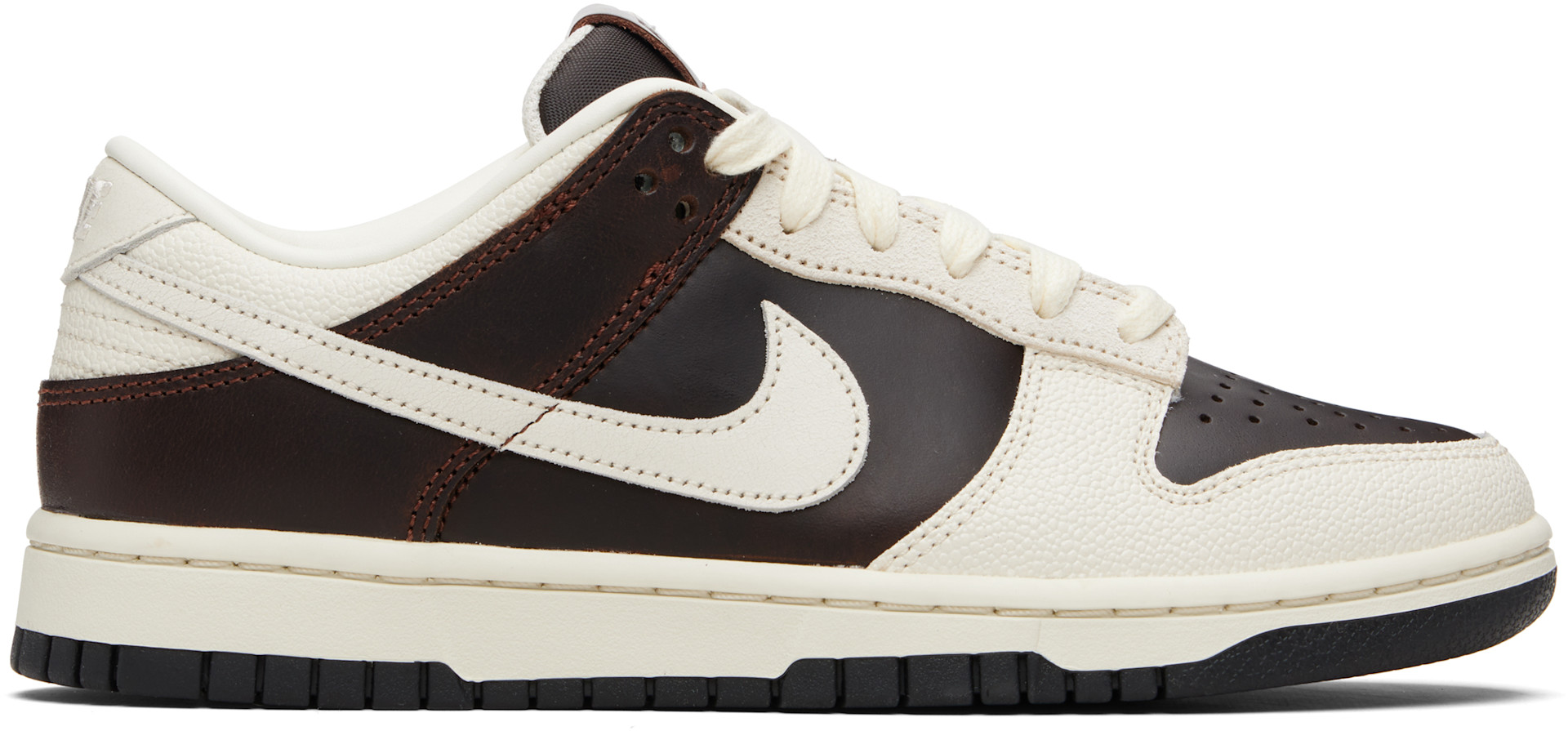 Nike: ブラウン＆オフホワイト Dunk Low Retro スニーカー | SSENSE 日本