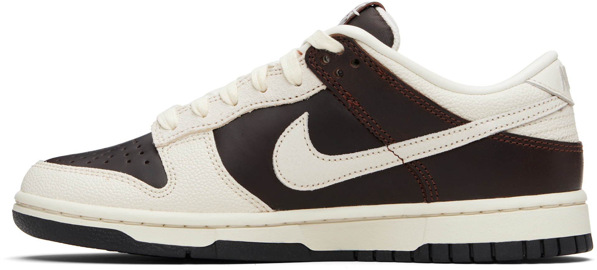 Nike: Brown & Off White Dunk Low Retro Sneakers | SSENSE