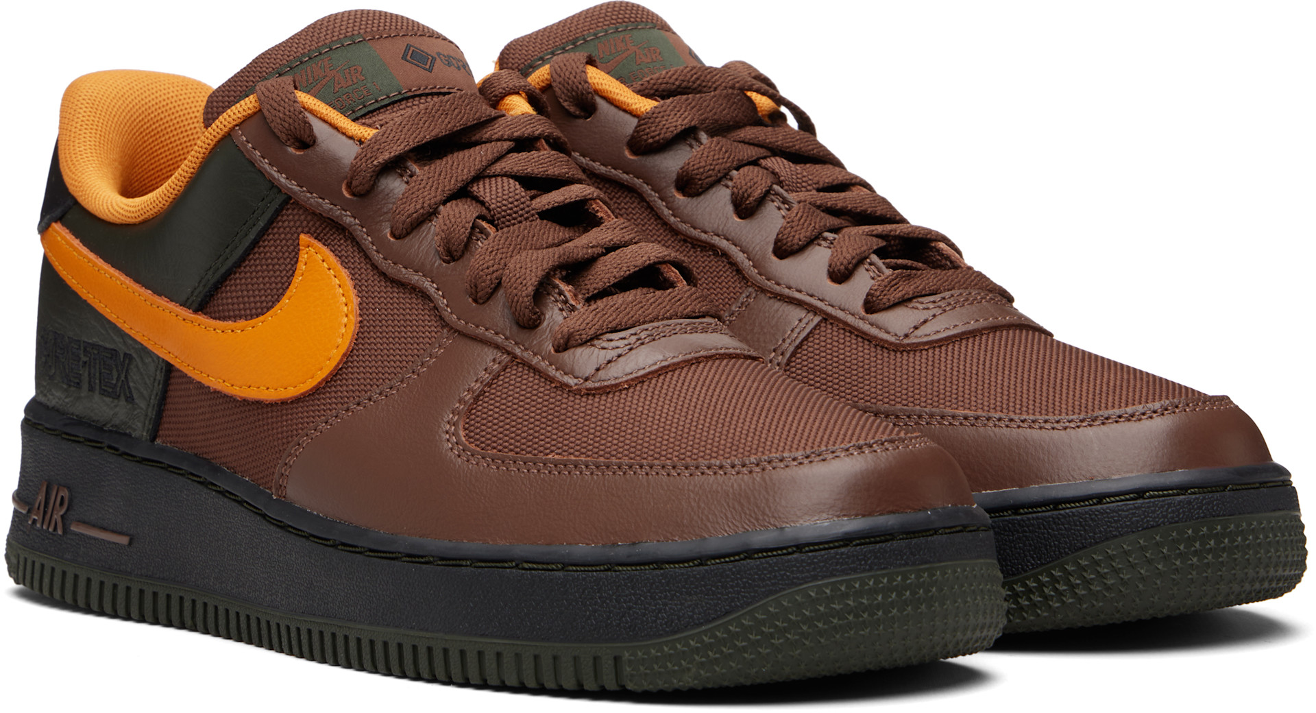 Nike: Brown Air Force 1 GORE-TEX Sneakers | SSENSE Nike: Brown Air Force 1 GORE-TEX Sneakers | SSENSE