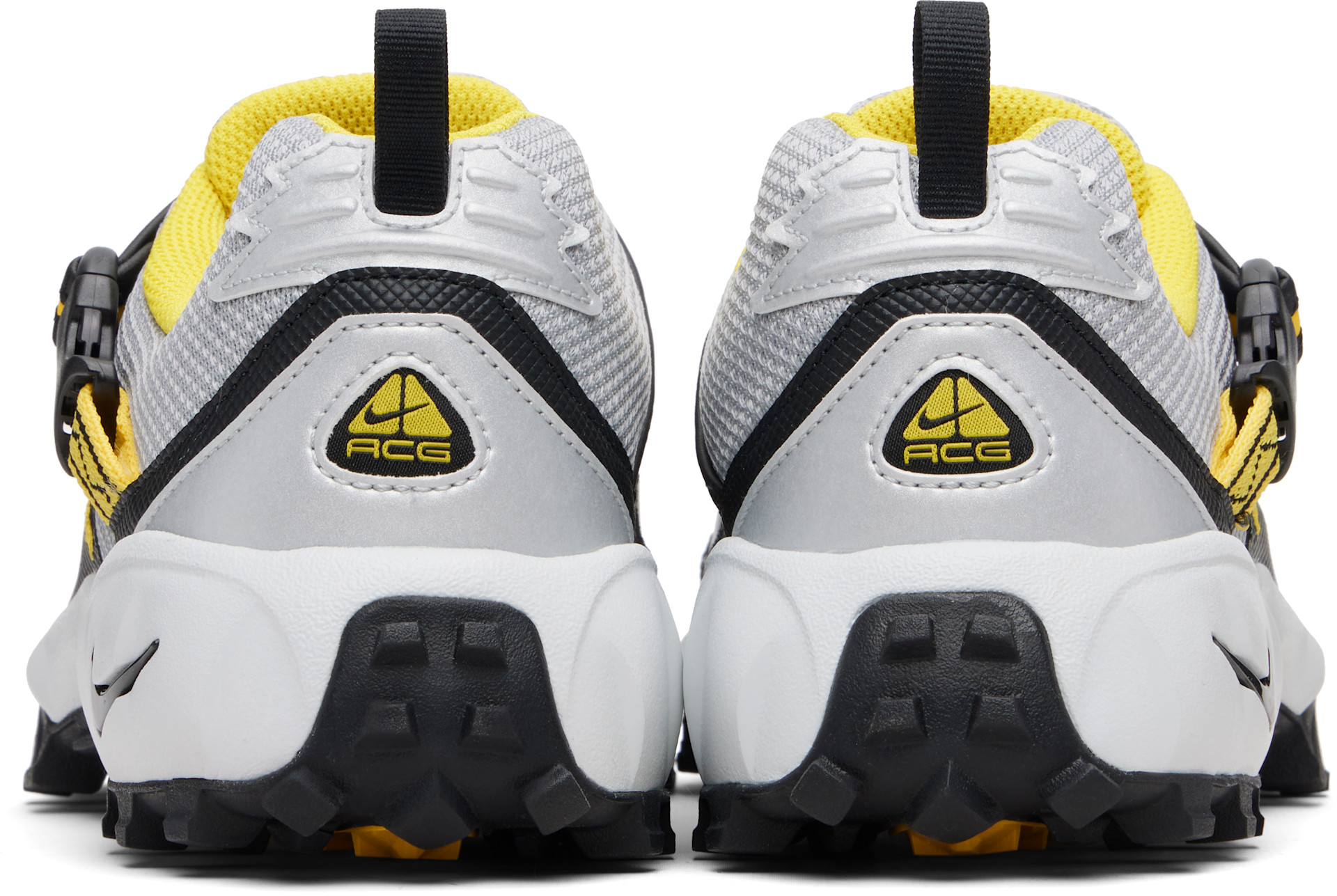 Nike: Silver & Yellow ACG Phassad Sneakers | SSENSE