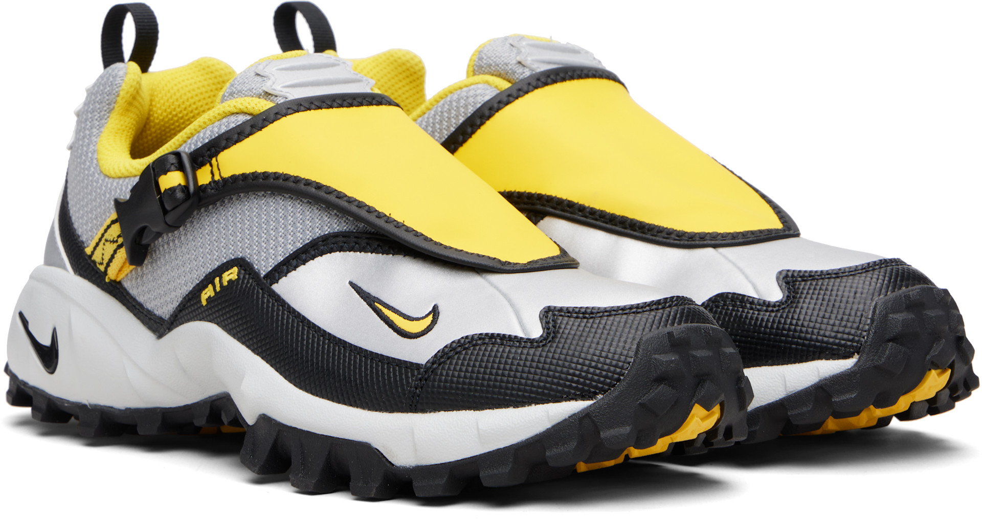 Nike: Silver & Yellow ACG Phassad Sneakers | SSENSE