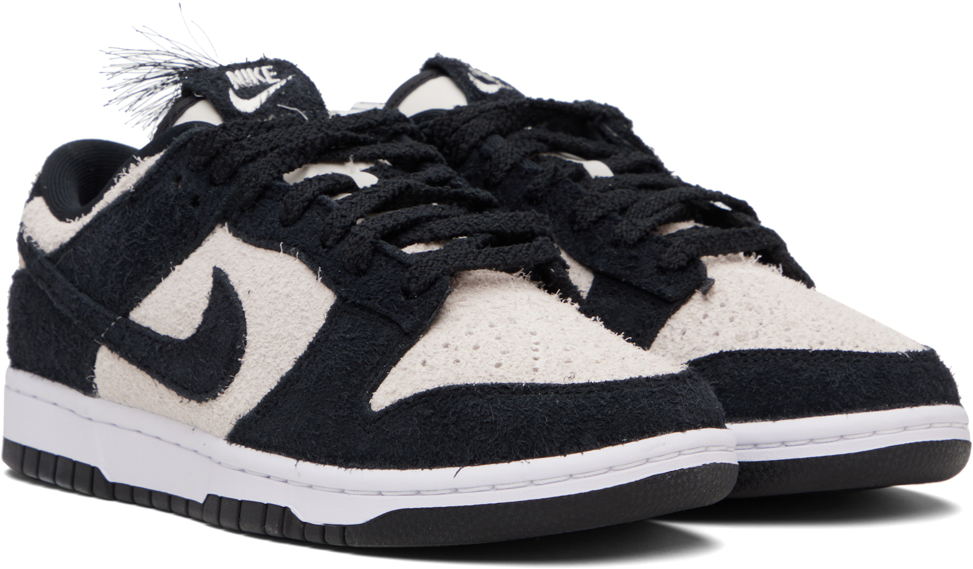 Nike: ブラック＆オフホワイト Dunk Low Retro SE スニーカー | SSENSE 