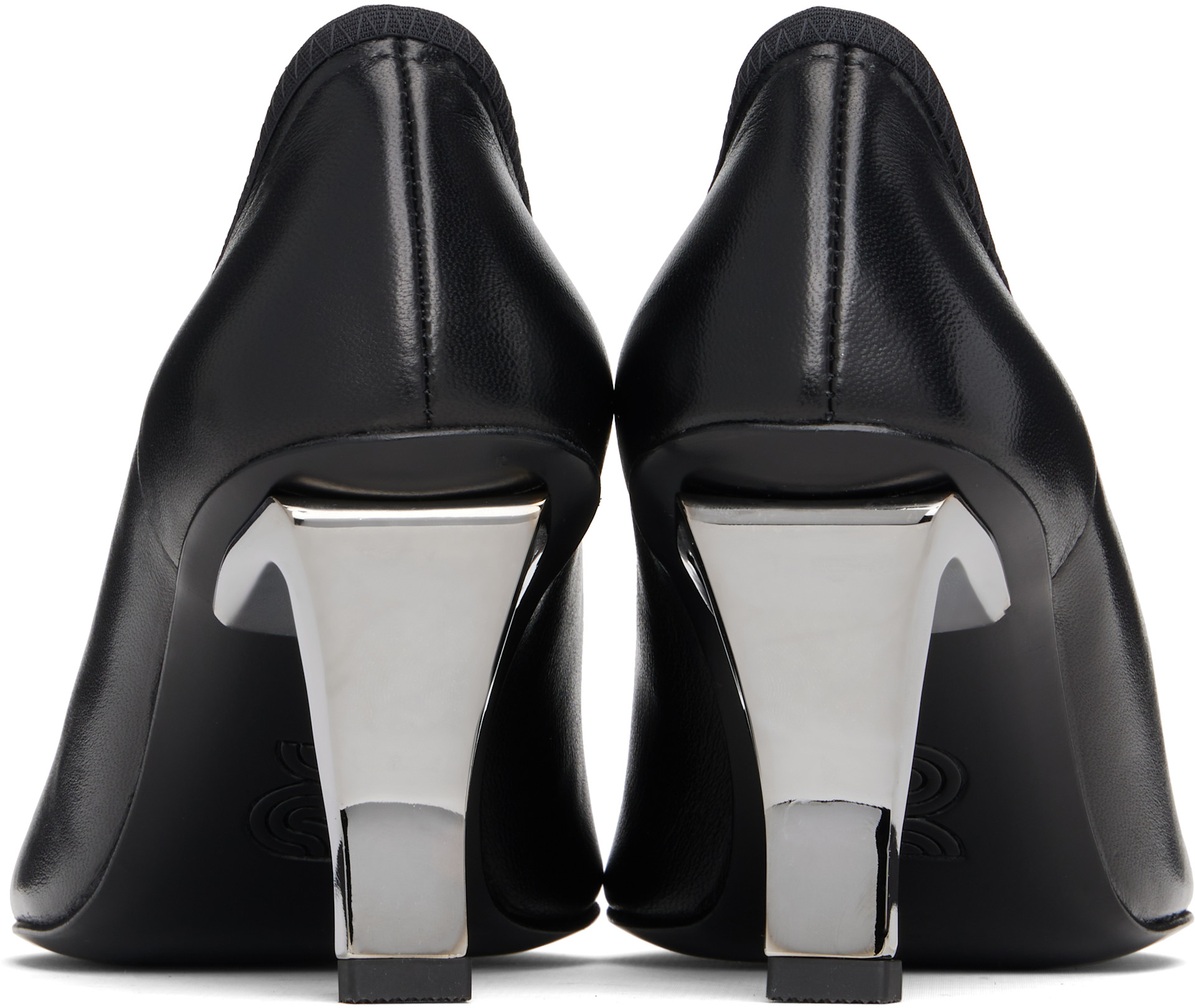 Nicole Saldaña: Black Harper Leather Heels | SSENSE