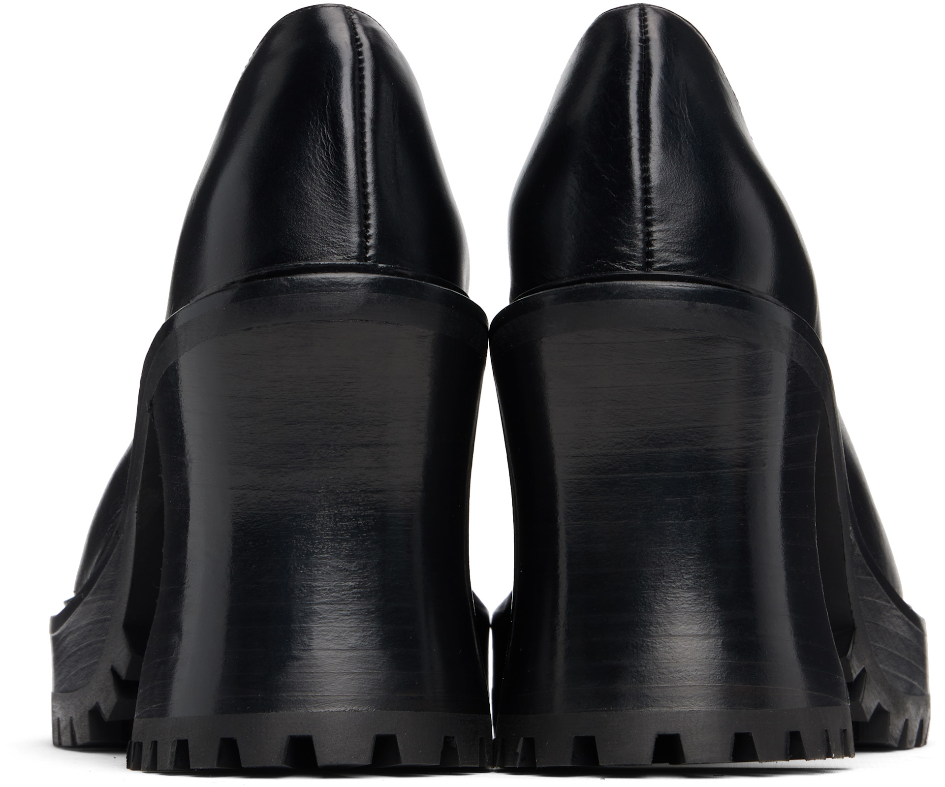 Nicole Saldaña: Black Hannah Platform Heels | SSENSE