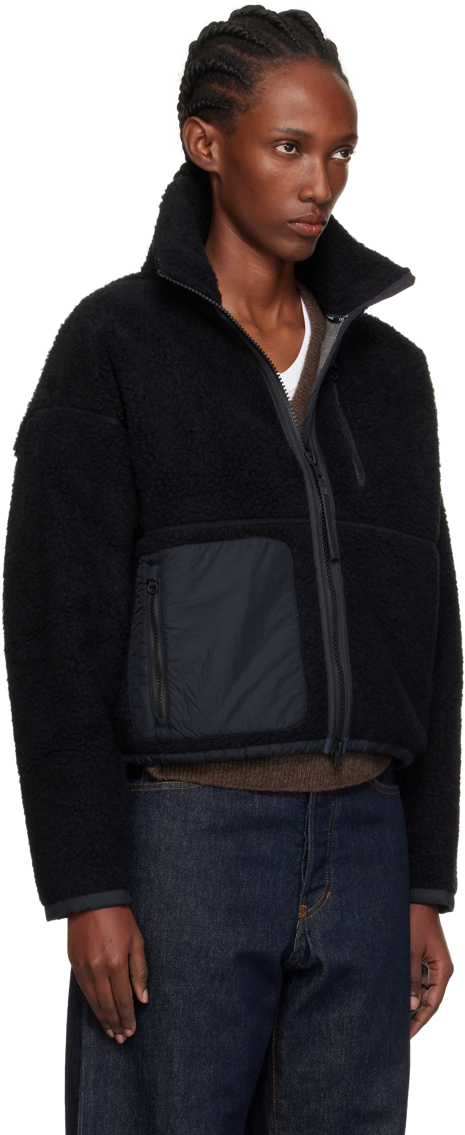 Canada Goose - Pull Simcoe noir en molleton à glissière