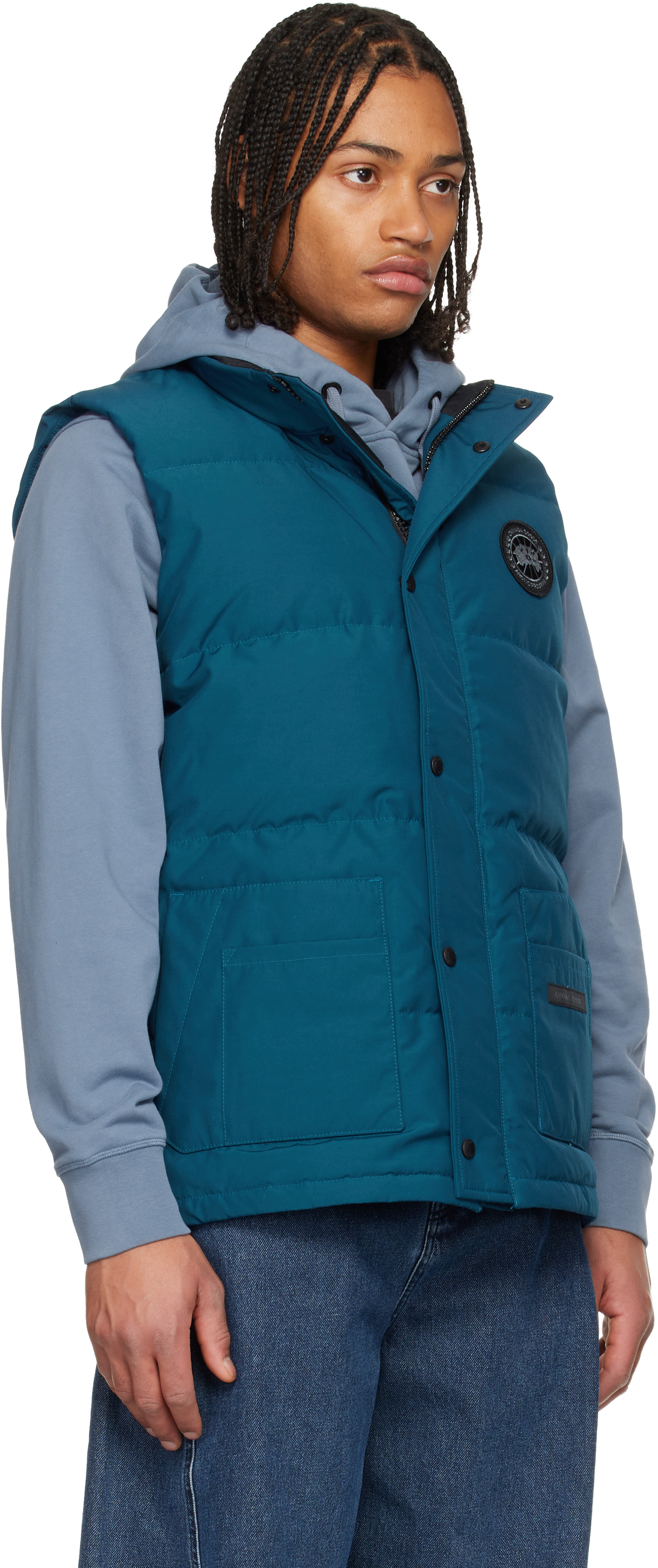 Canada Goose - ブルー 'Black Label' Freestyle Crew ダウンベスト