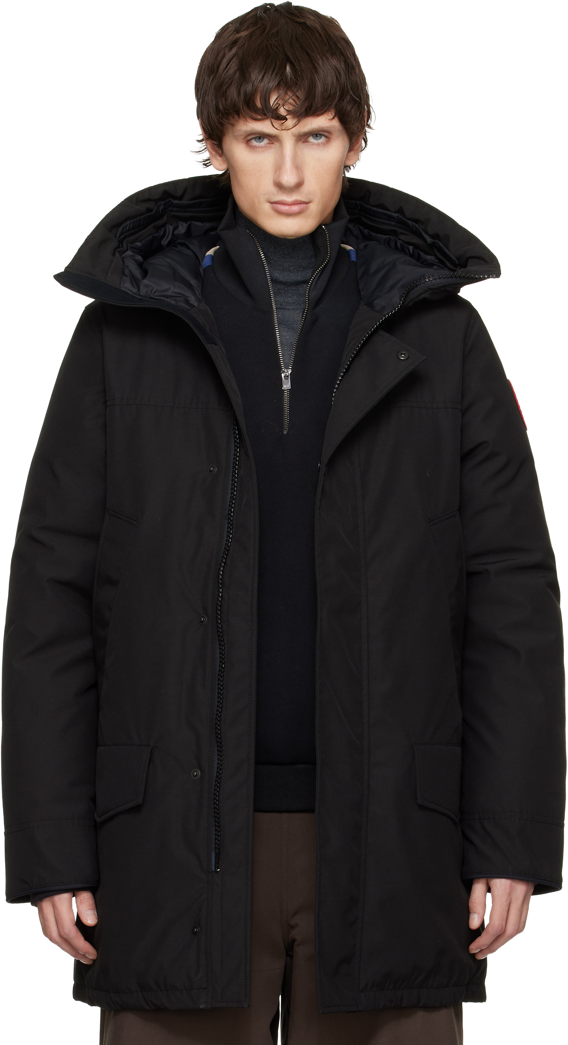 Canada Goose - 블랙 랭포드 다운 재킷