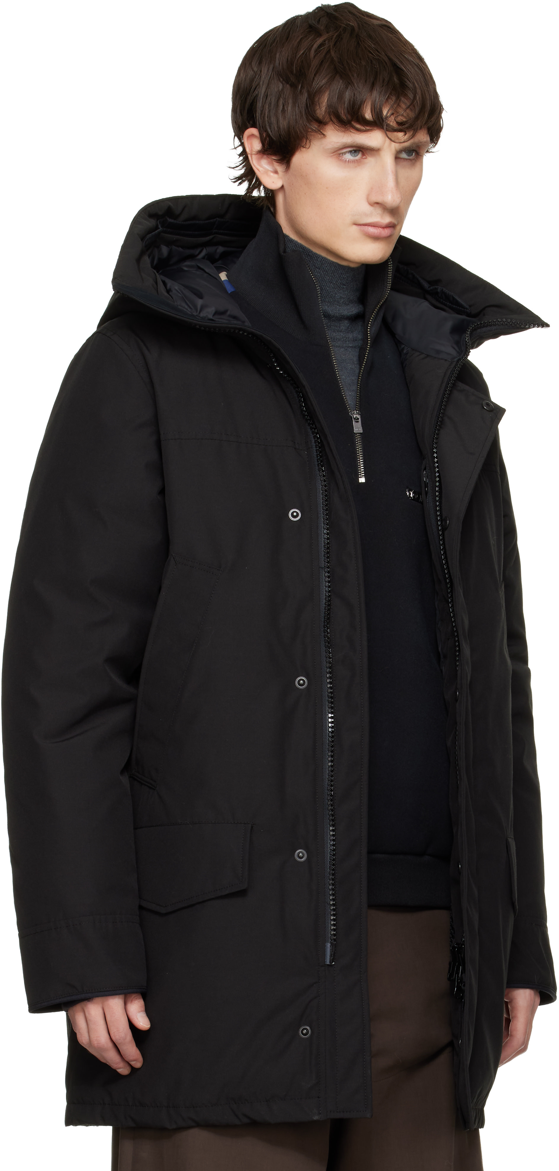 Canada Goose - 블랙 랭포드 다운 재킷