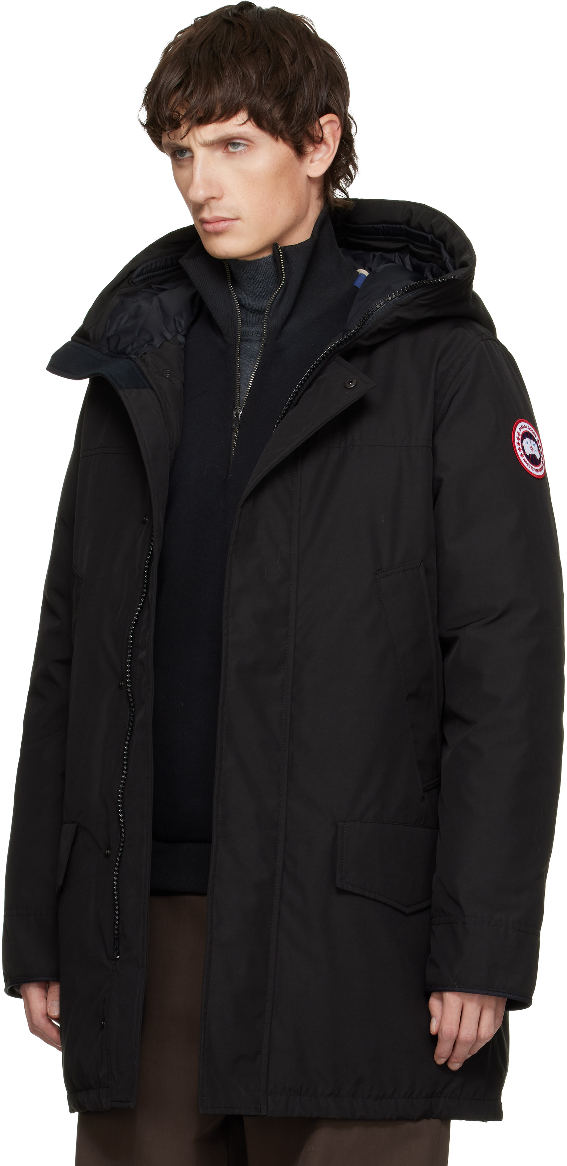 Canada Goose - 블랙 랭포드 다운 재킷