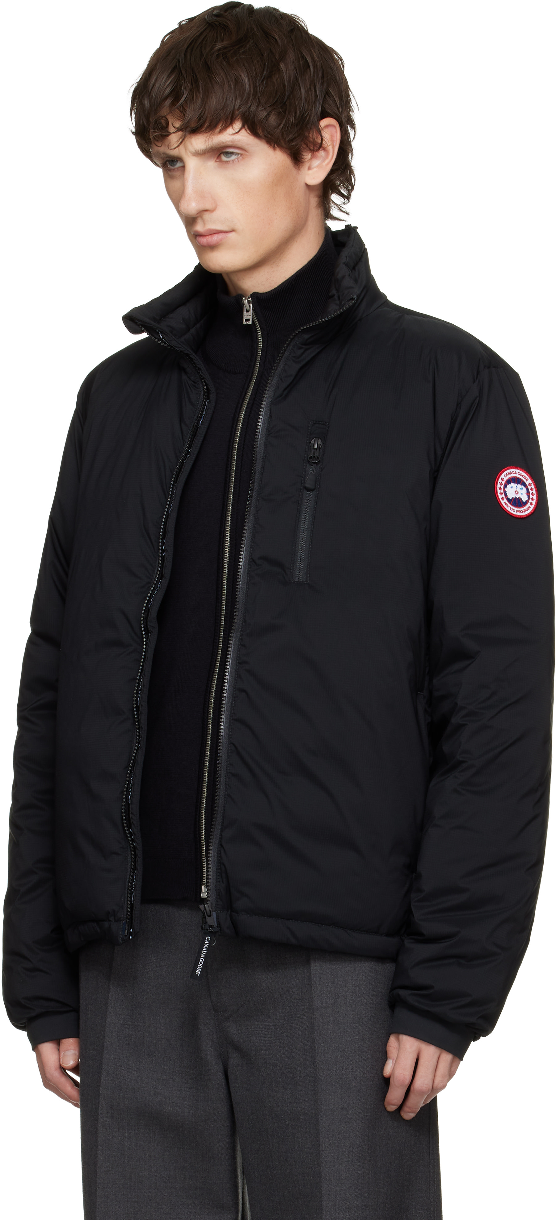 Canada Goose - 블랙 로지 다운 재킷