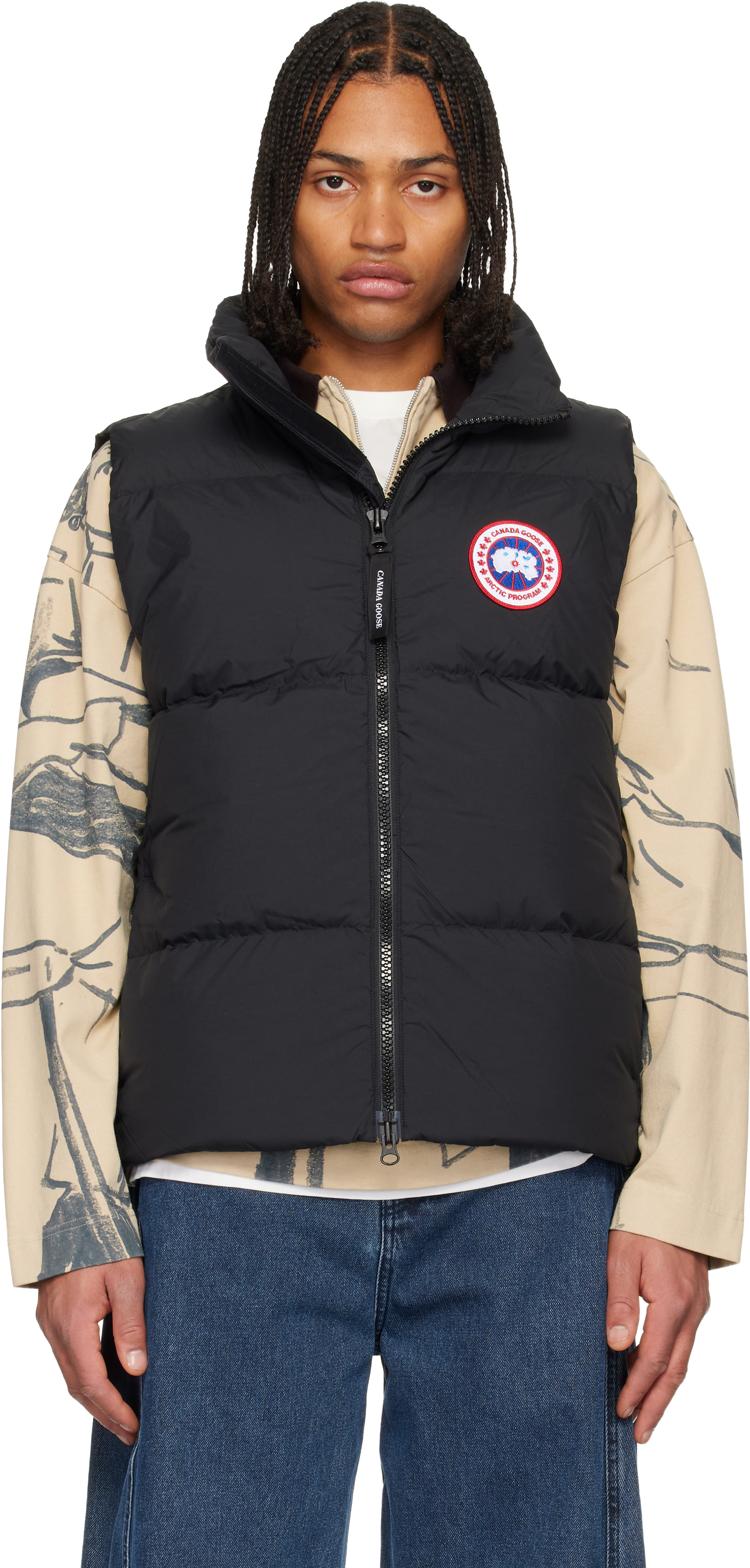Canada Goose - 블랙 로렌스 패딩 다운 베스트