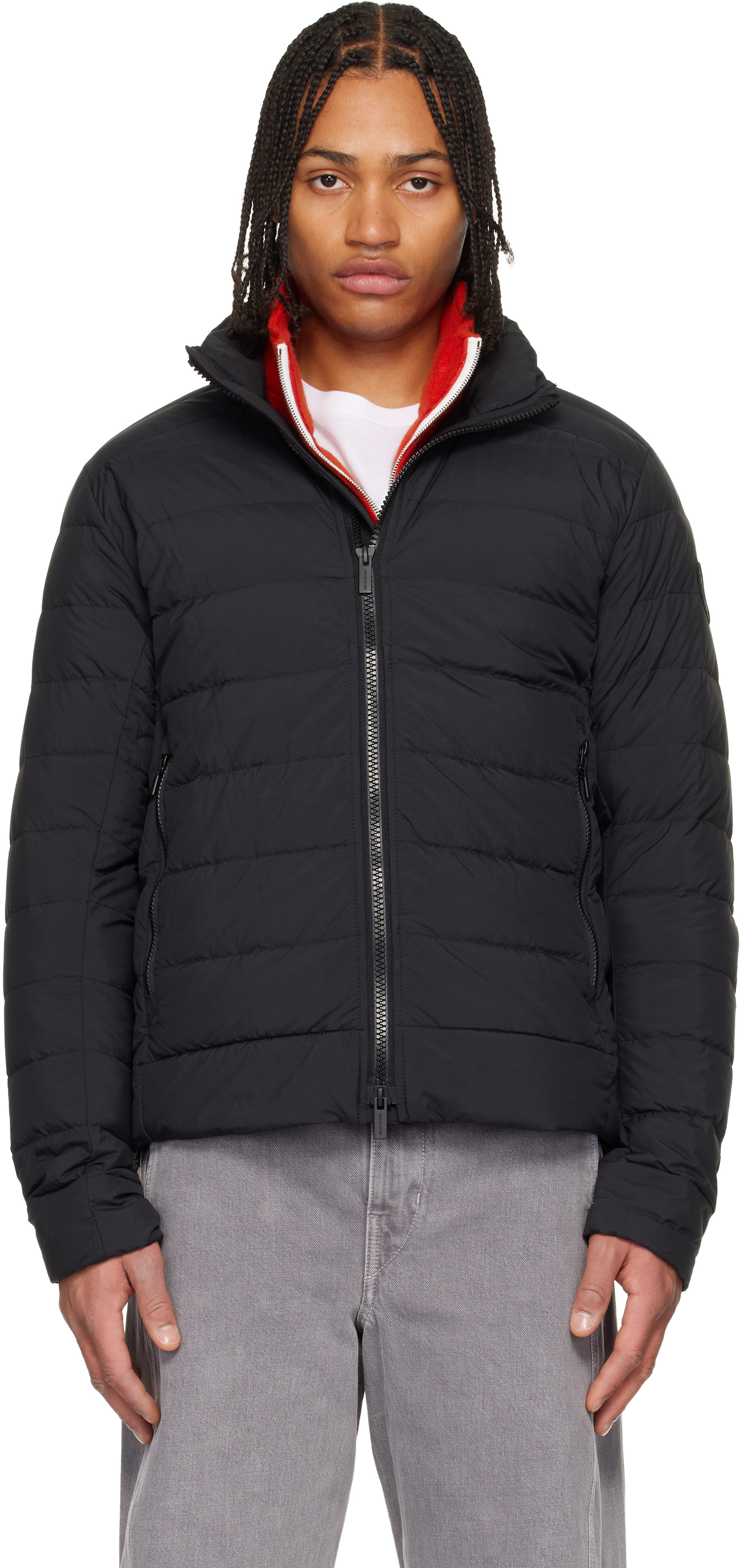 Canada Goose - 블랙 크로프턴 엔듀라럭스 다운 재킷