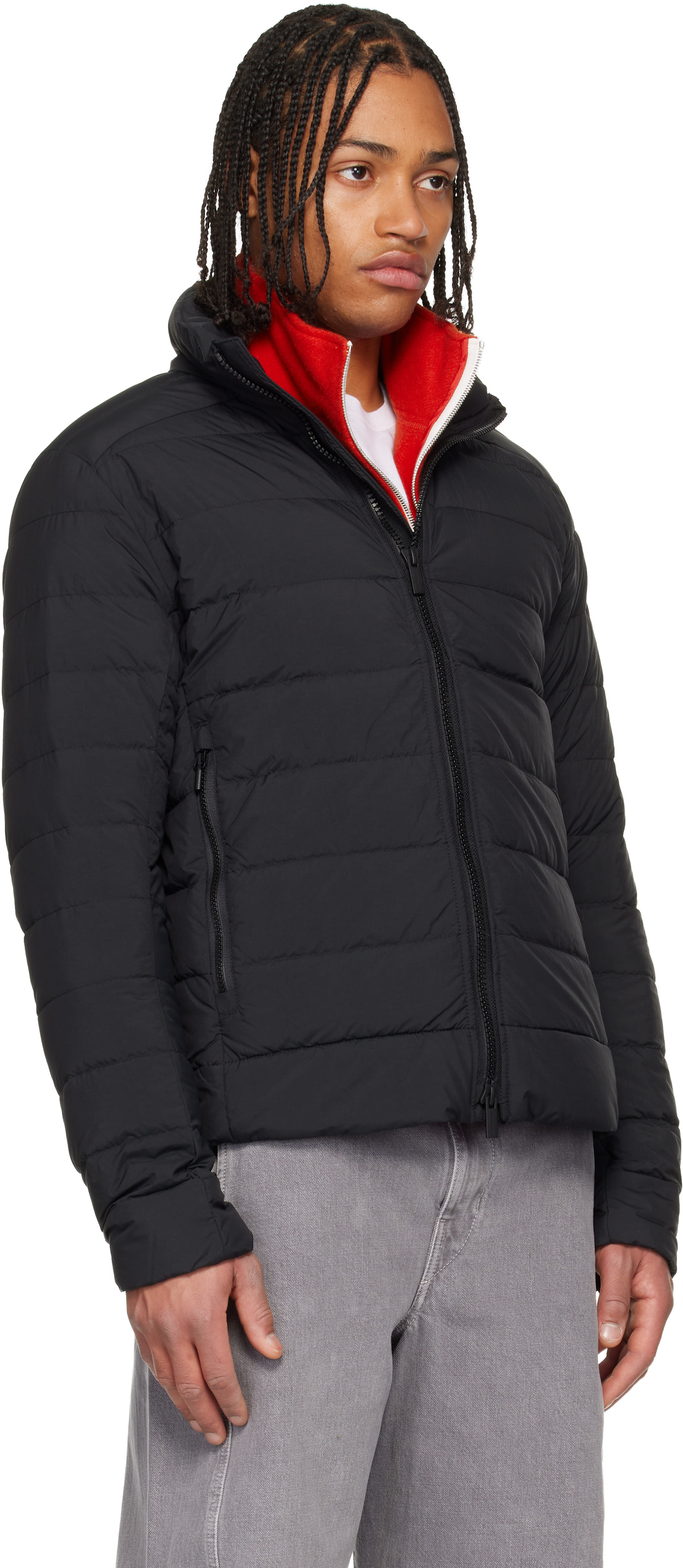 Canada Goose - 블랙 크로프턴 엔듀라럭스 다운 재킷