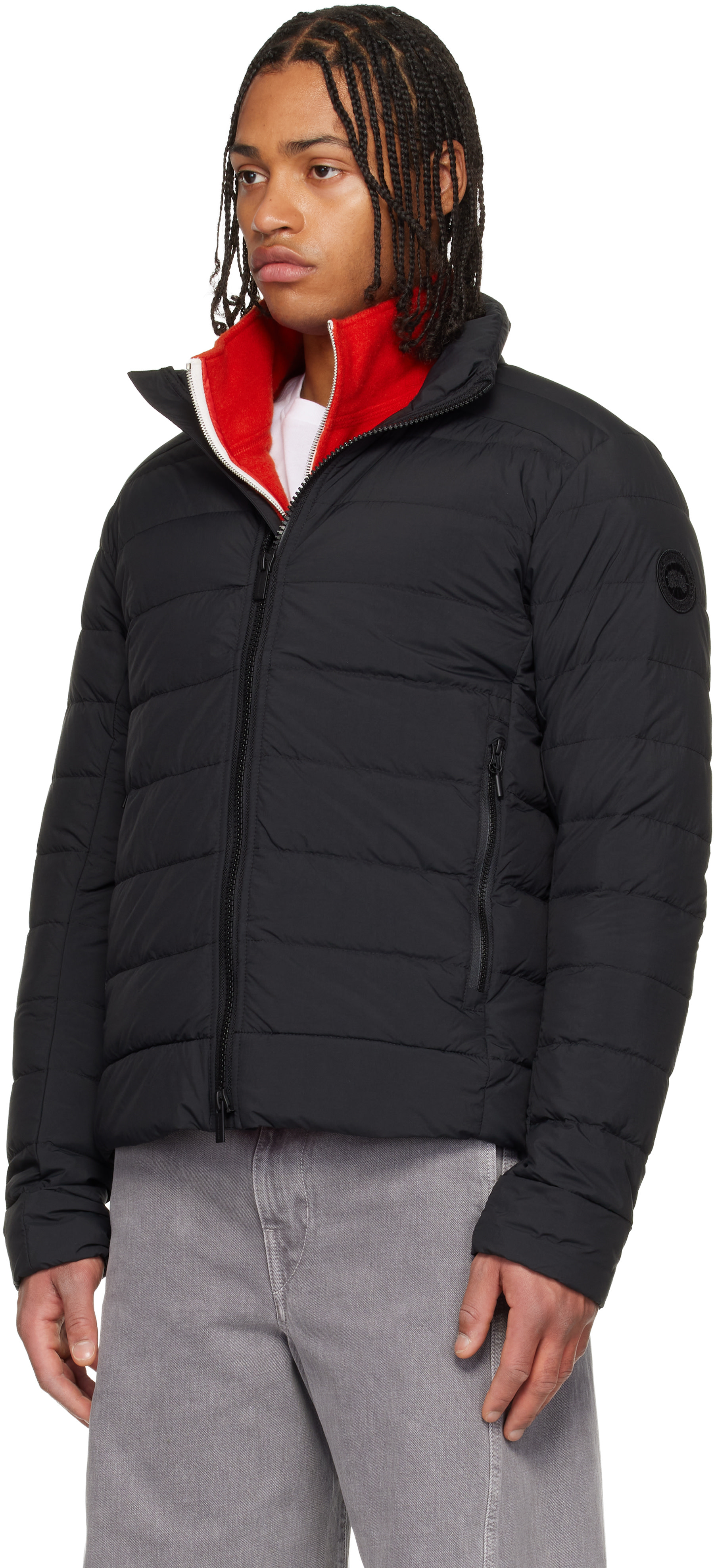 Canada Goose - 블랙 크로프턴 엔듀라럭스 다운 재킷