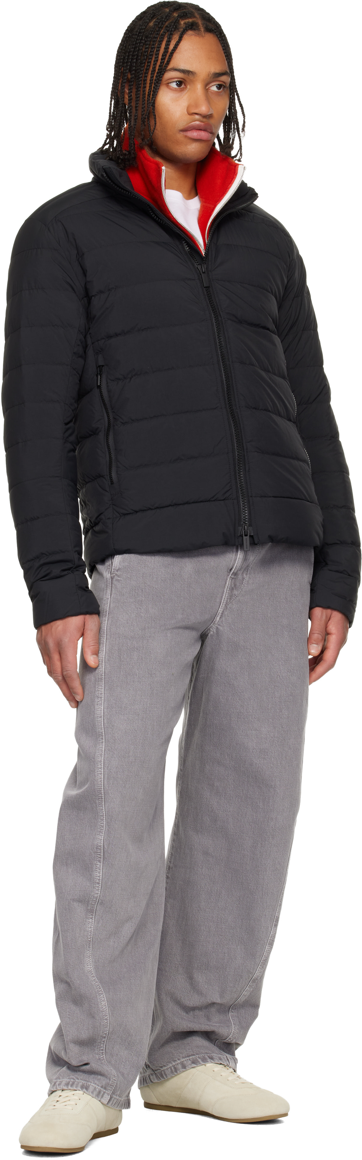 Canada Goose - 블랙 크로프턴 엔듀라럭스 다운 재킷
