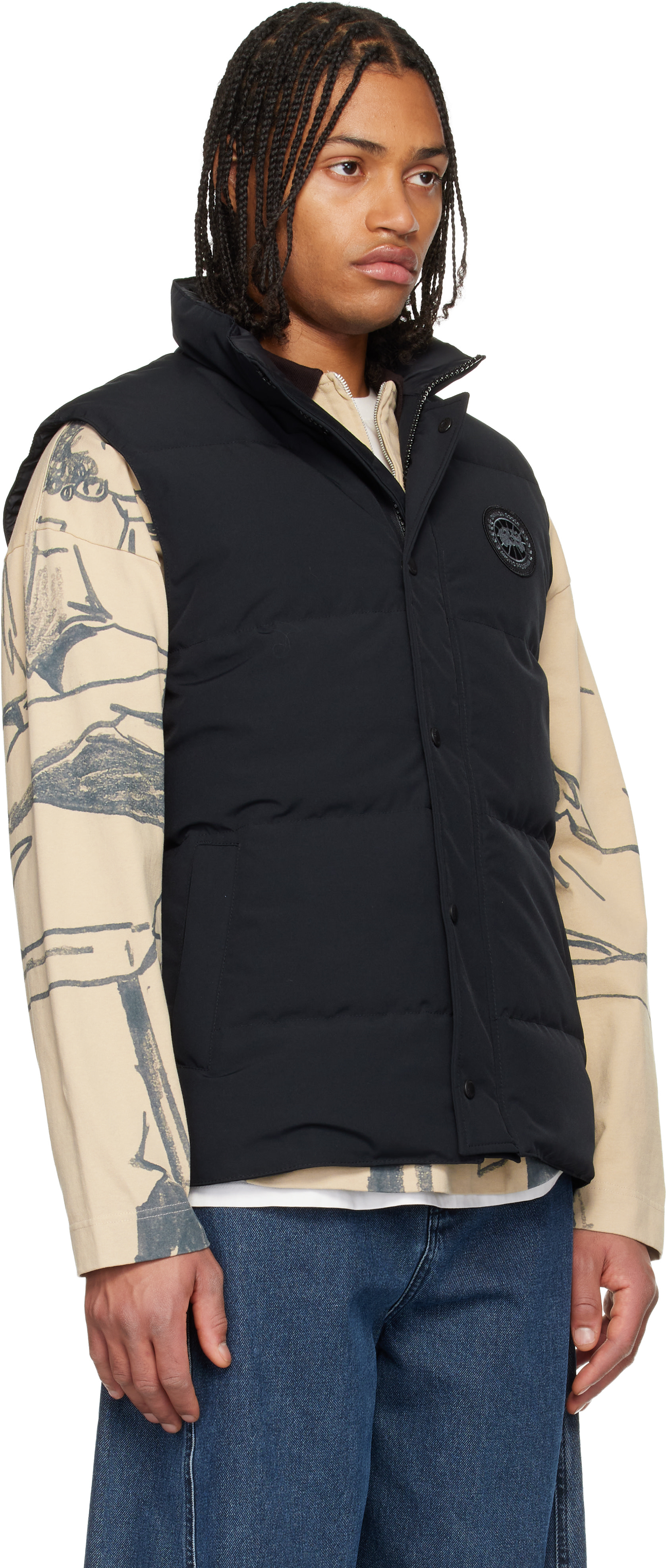 Canada Goose - 블랙 블랙라벨 가르손 다운 베스트