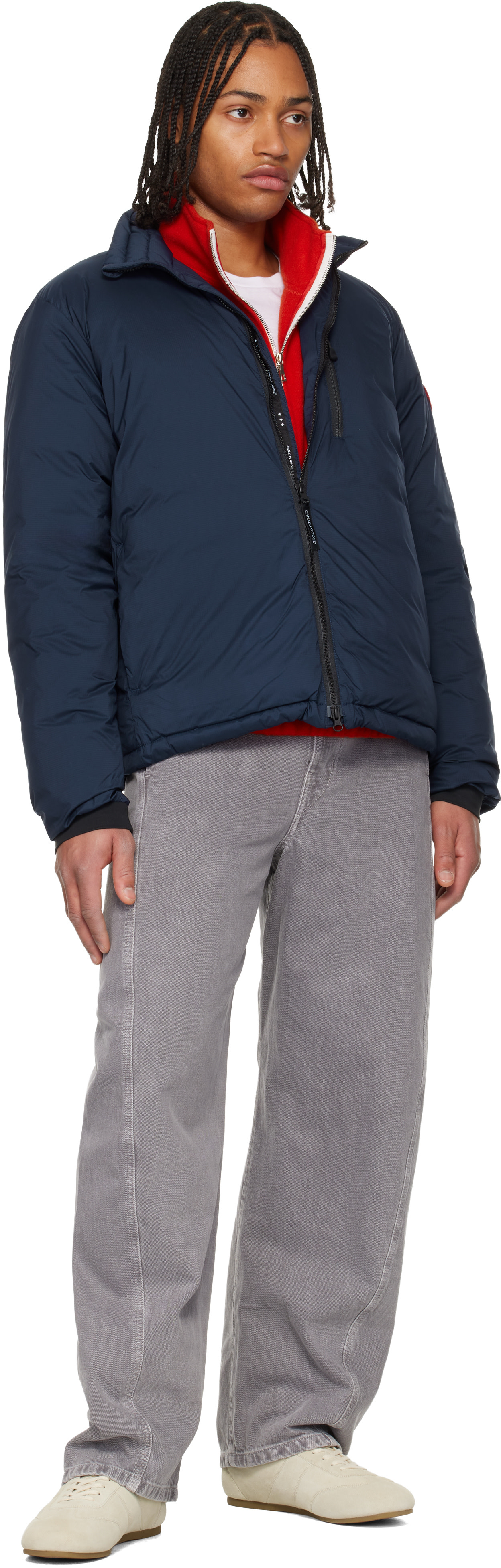 Canada Goose - 네이비 로지 다운 재킷