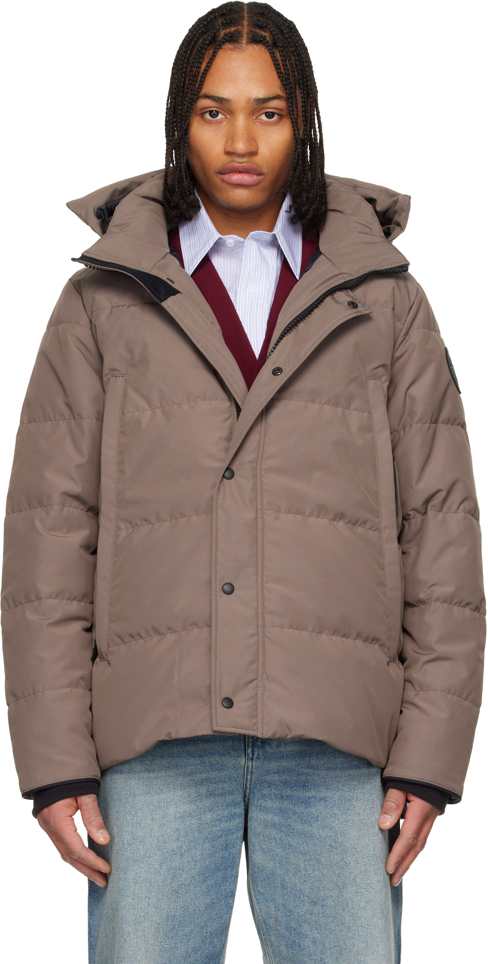 Canada Goose - トープ 'Black Label' Wyndham ダウンジャケット