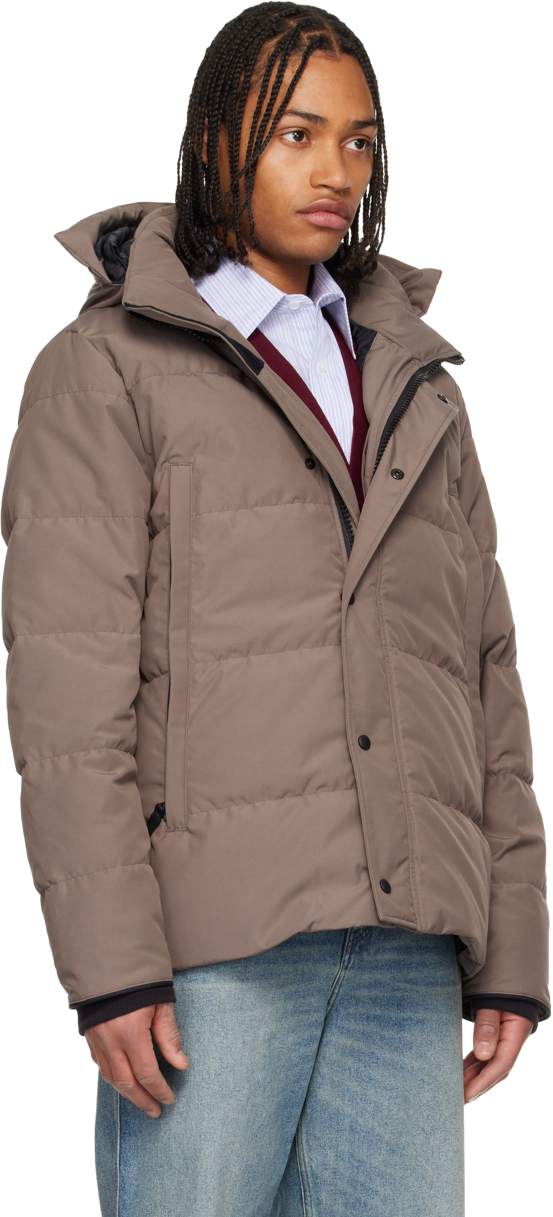 Canada Goose - トープ 'Black Label' Wyndham ダウンジャケット