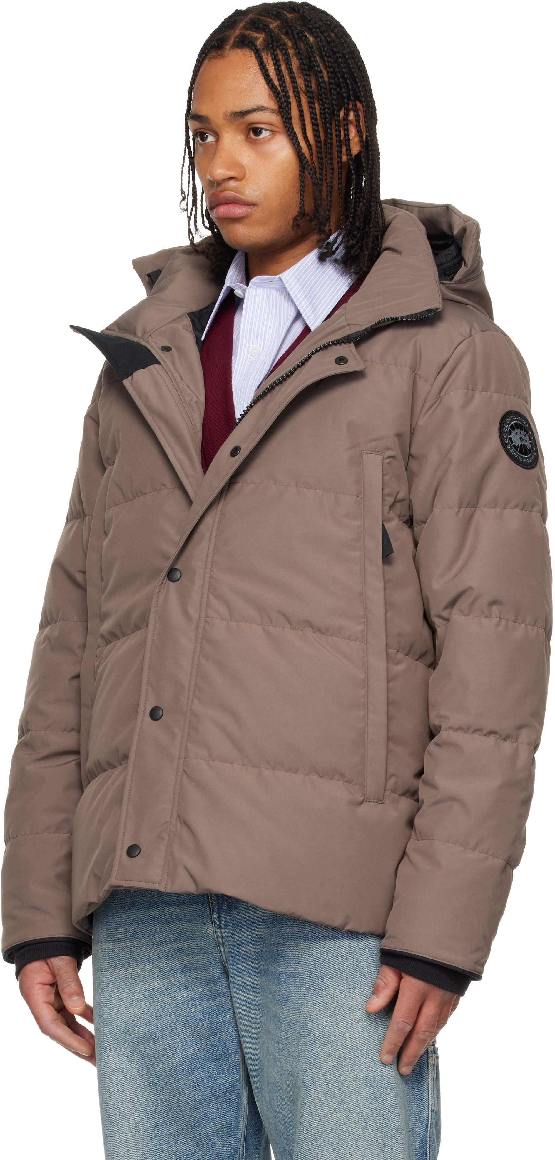 Canada Goose - トープ 'Black Label' Wyndham ダウンジャケット