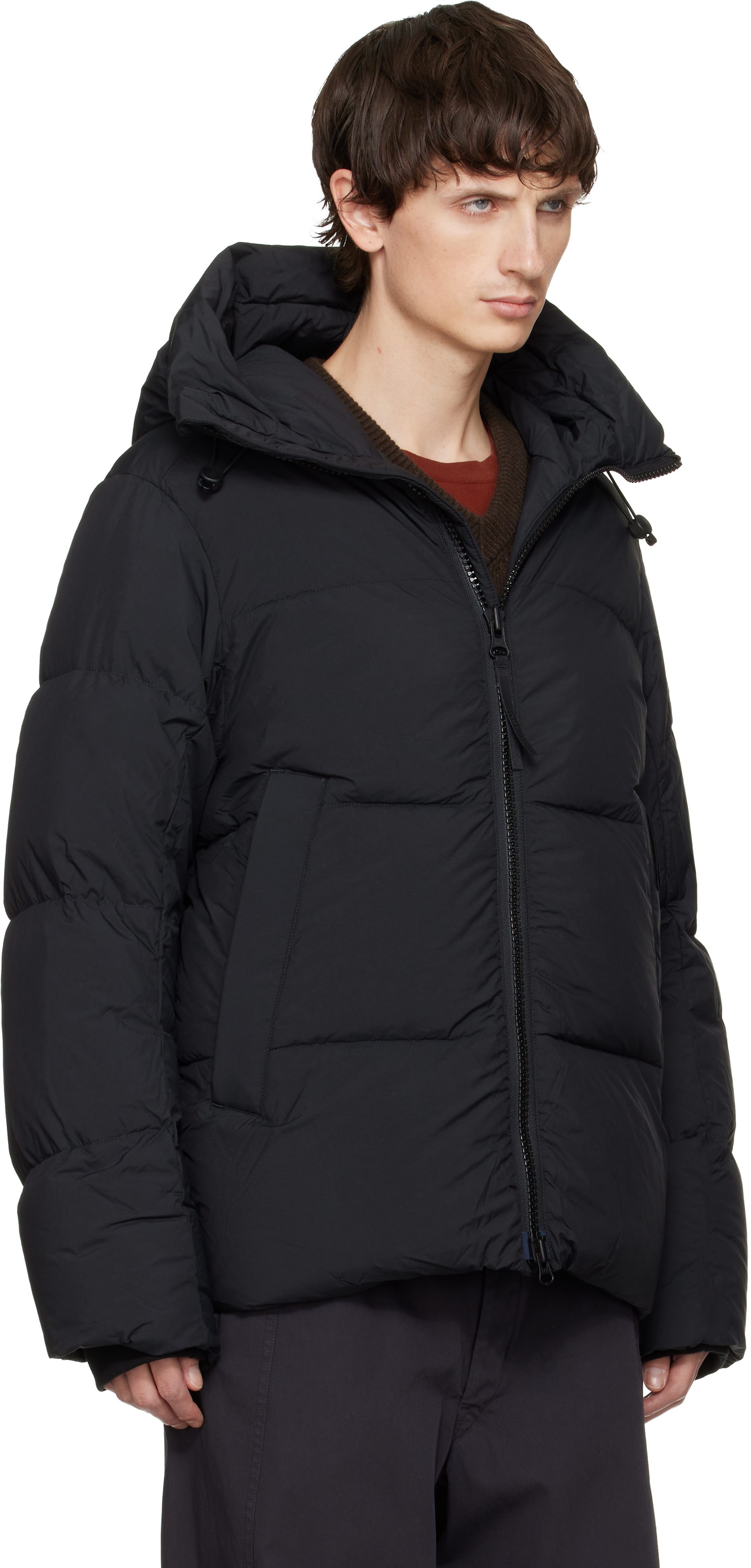 Canada Goose - 블랙 크로프턴 패딩 엔듀라럭스 블랙 라벨 다운 재킷